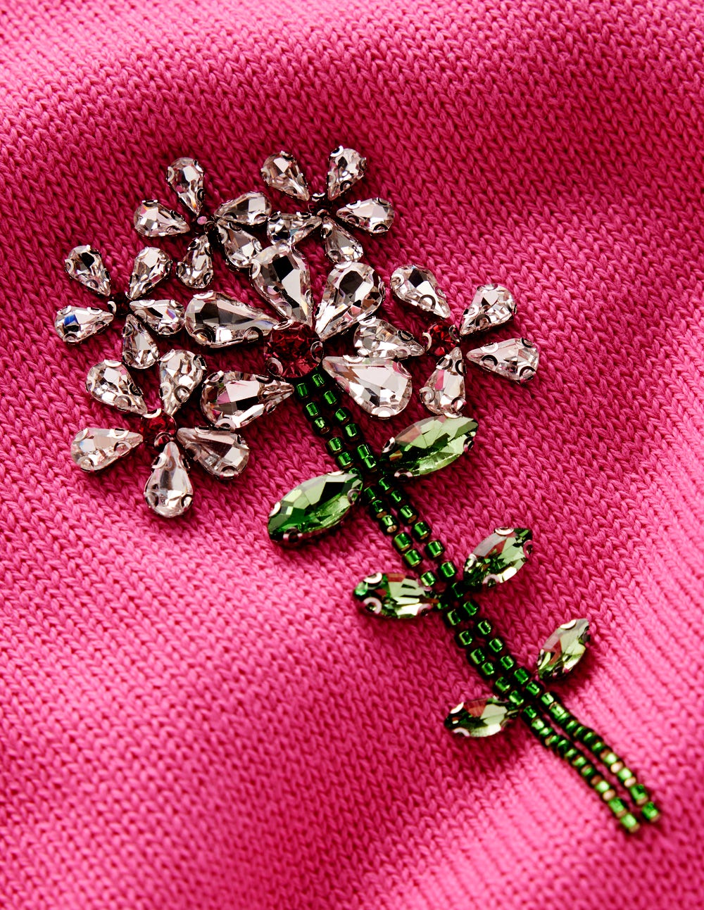 Embellished T-Shirt-Pink Punch