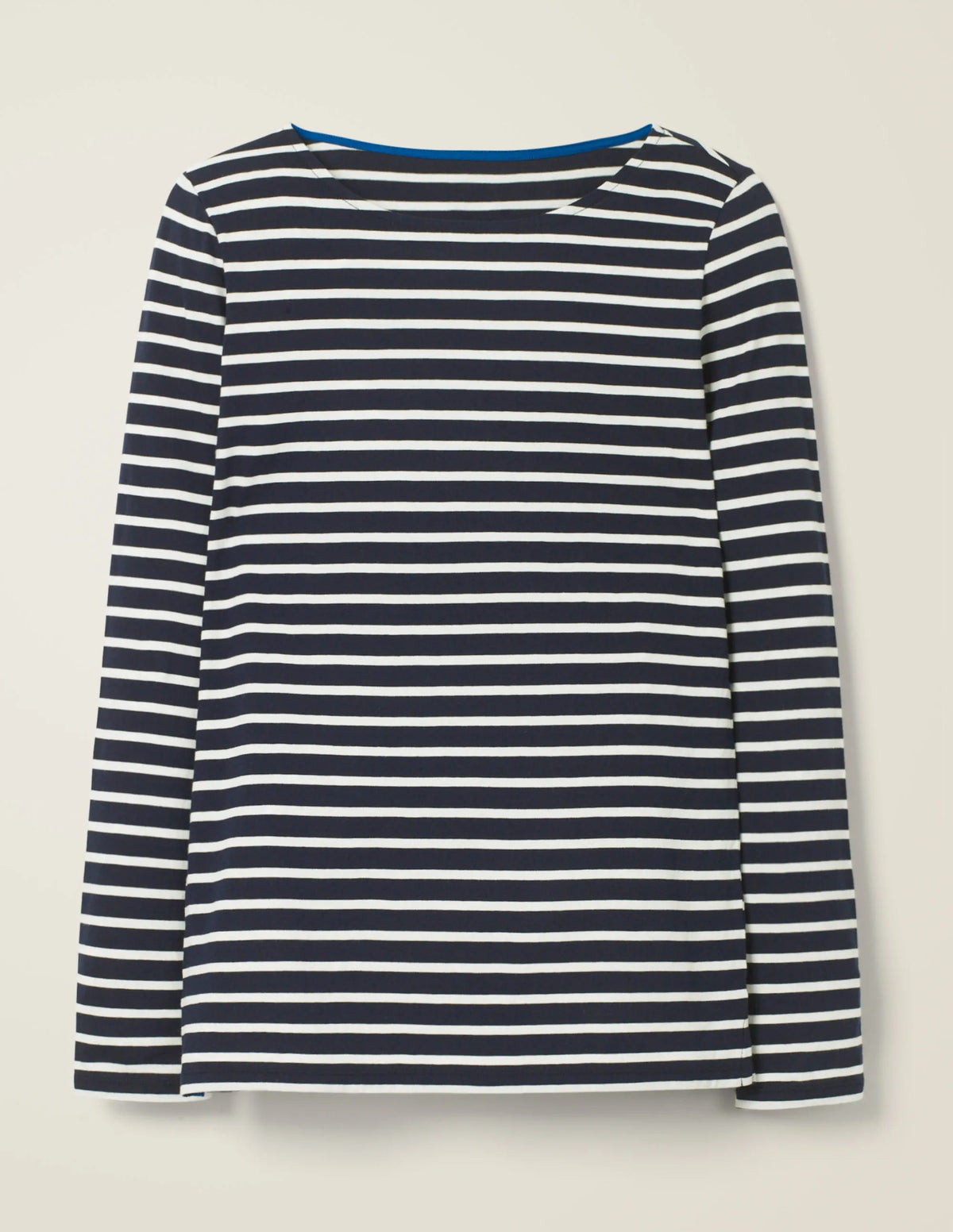 Long Sleeve Breton Top-Navy / Ivory Stripe-5