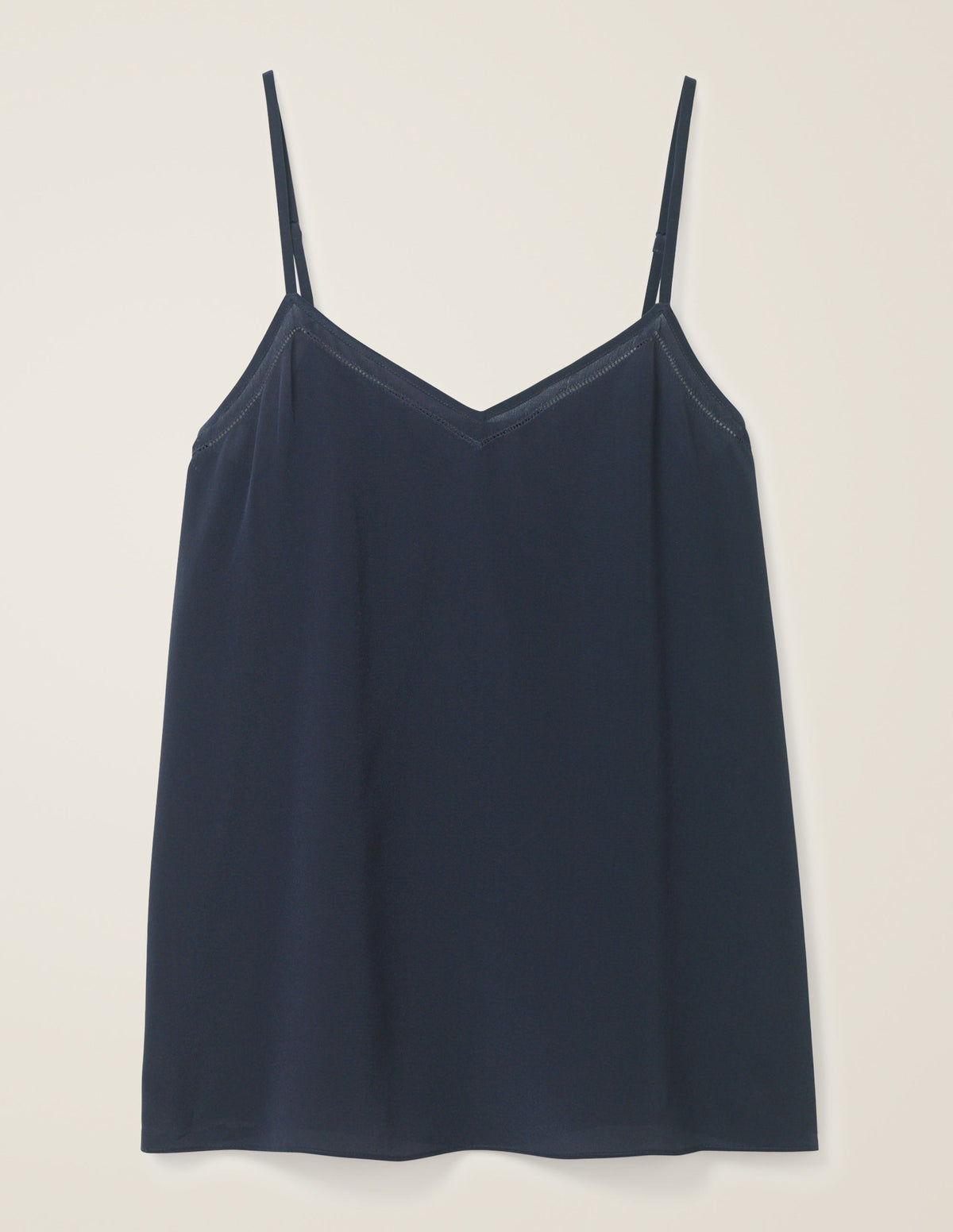 Silk Cami Top-Navy - Image 5