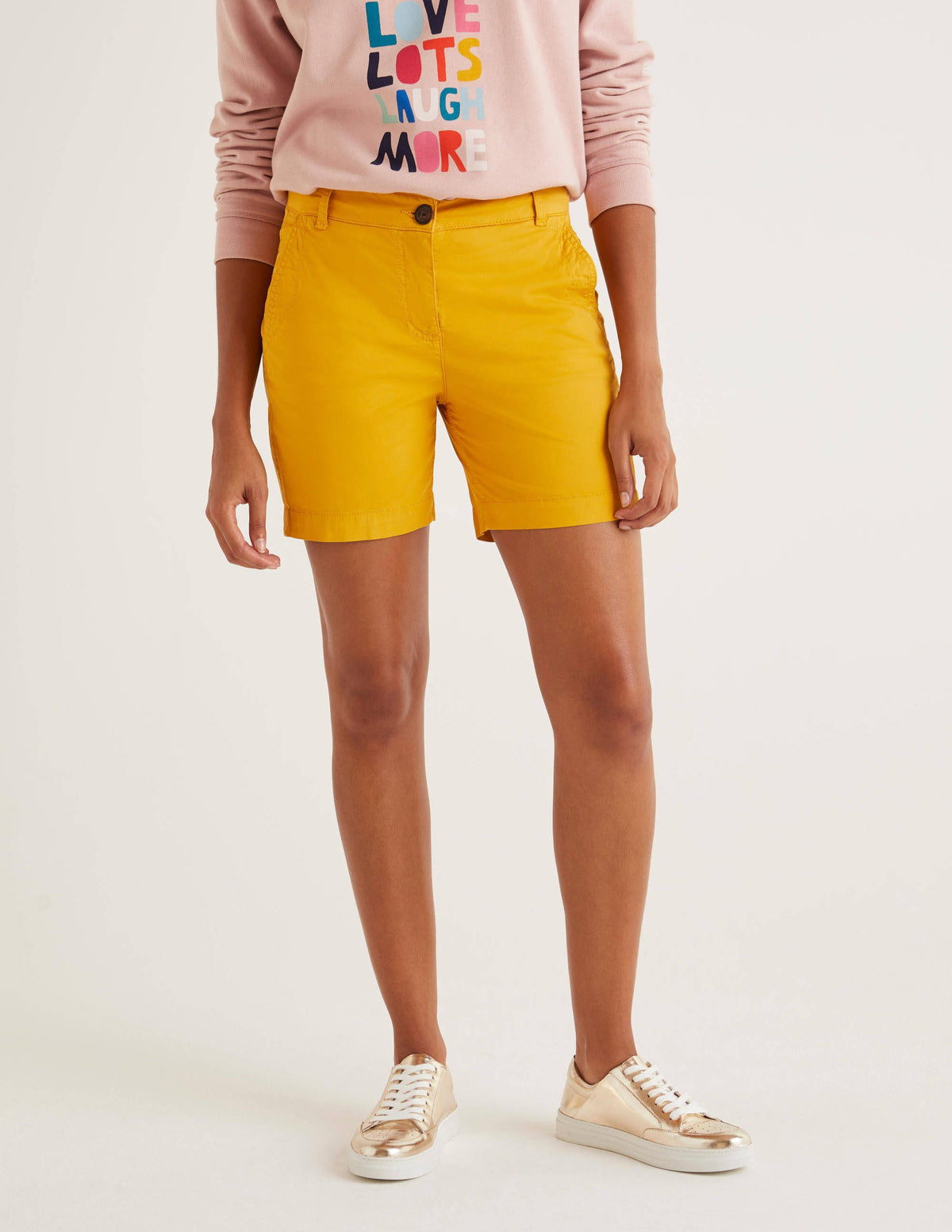 Daisy Chino Shorts-Tuscan Sun - Image 3