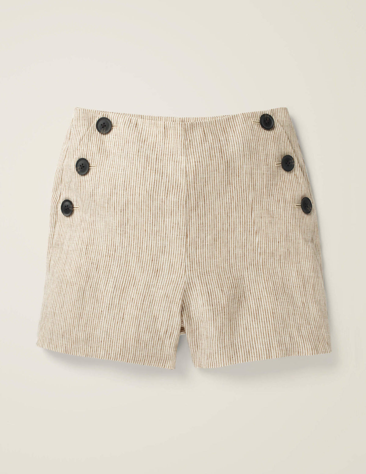 Falmouth Linen Shorts-Ticking Stripe - Image 7