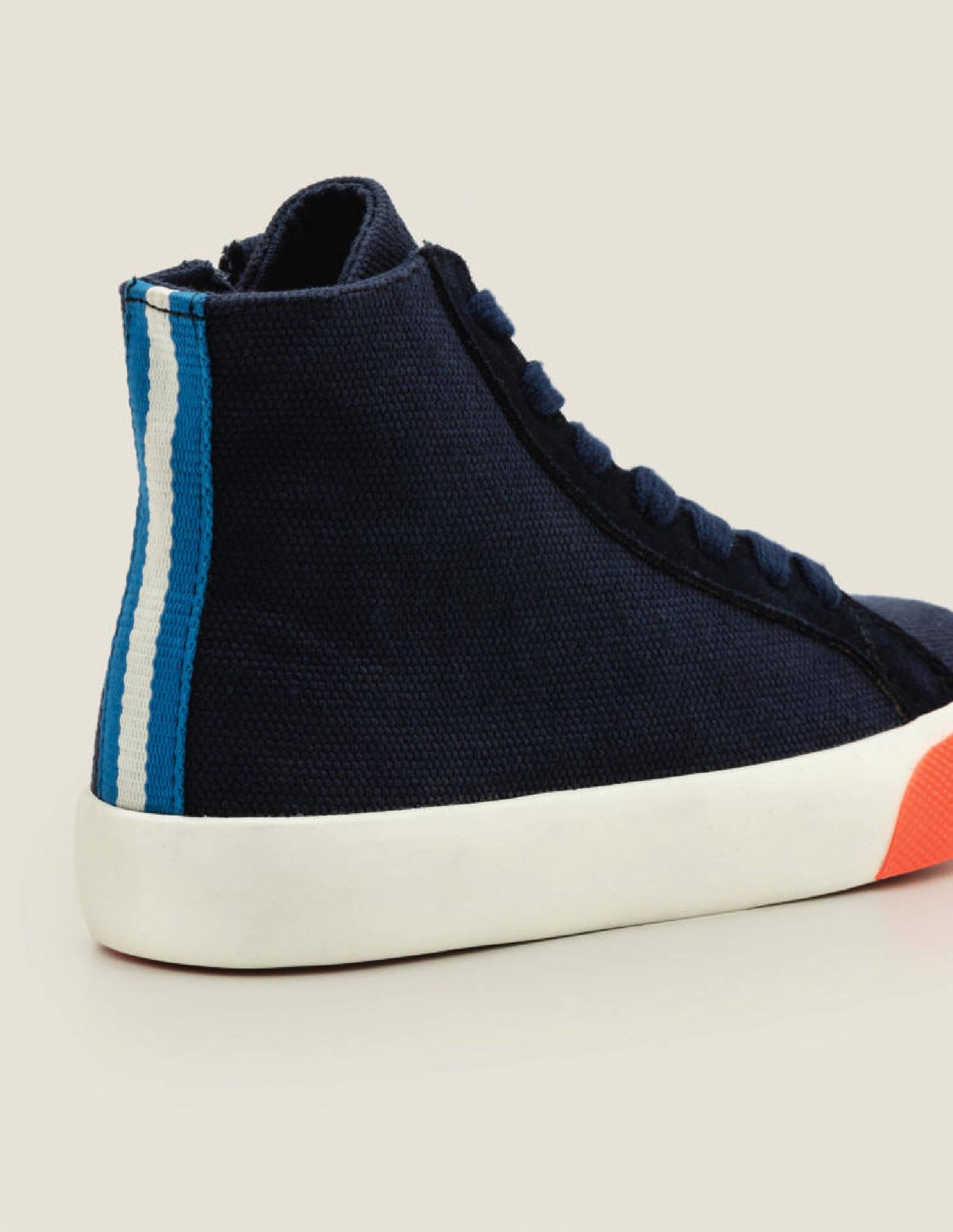 Contrast Canvas High Tops-Navy Blue-3