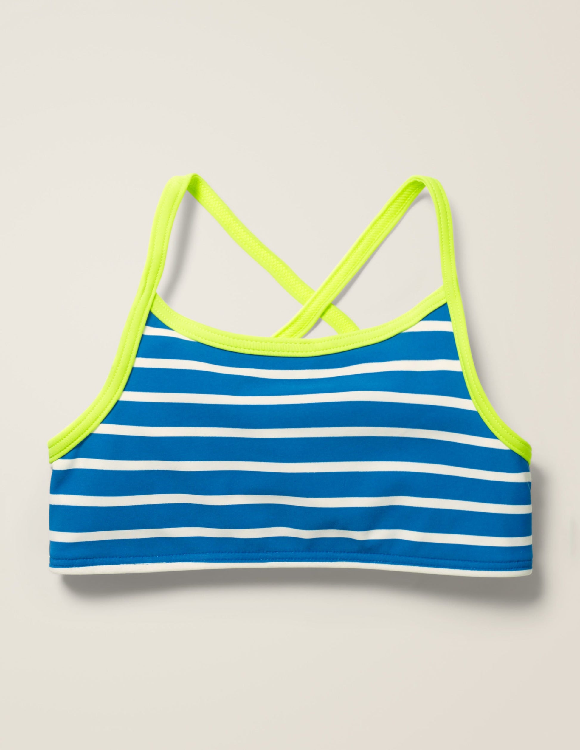 Patterned Bikini Top-Bold Blue/Ivory-1