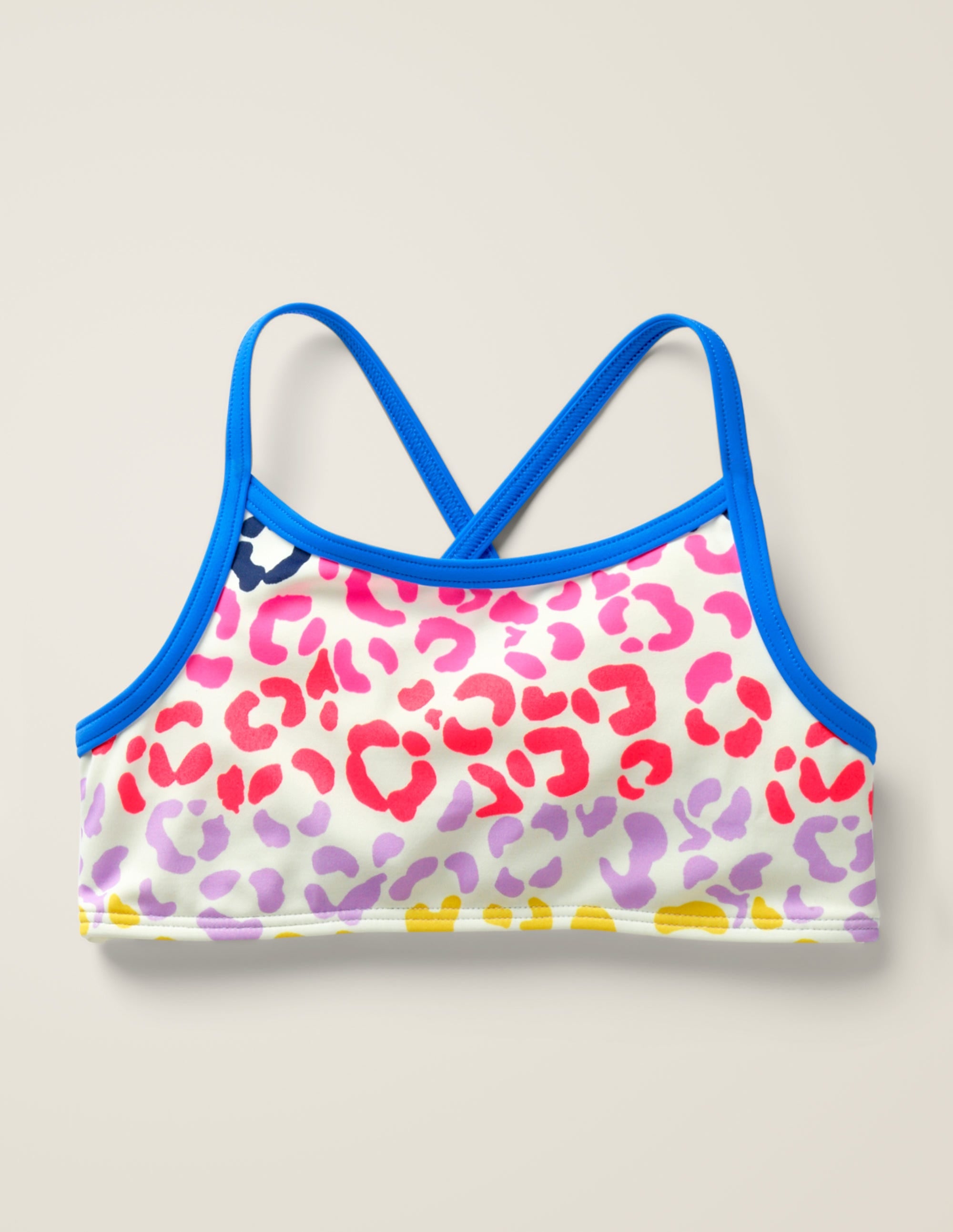 Patterned Bikini Top-Multi Leopard Spot - Image 1