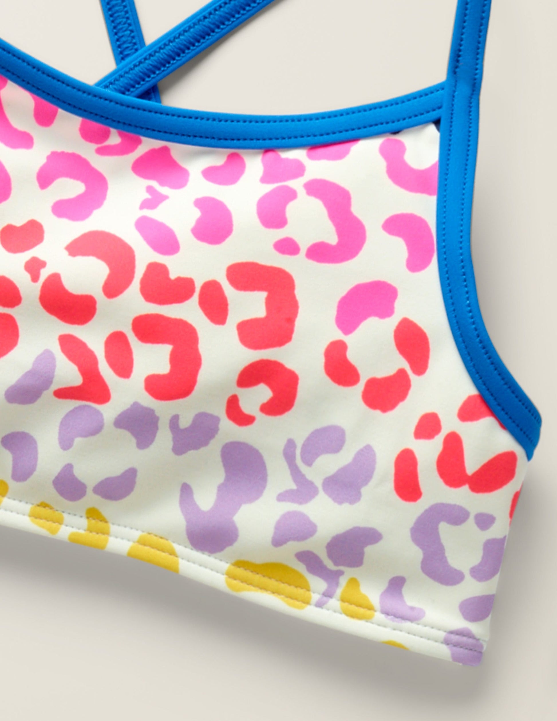 Patterned Bikini Top-Multi Leopard Spot-3