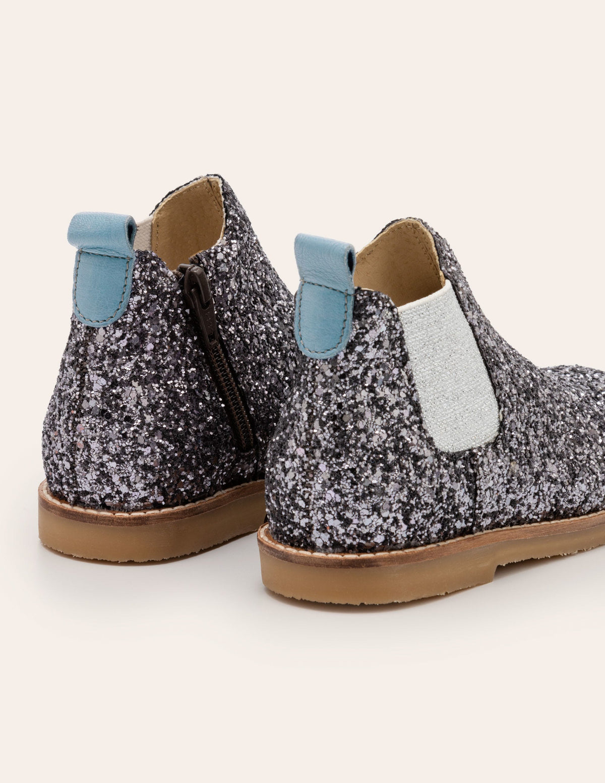 Leather Chelsea Boots-Mystic Metallic Glitter-2