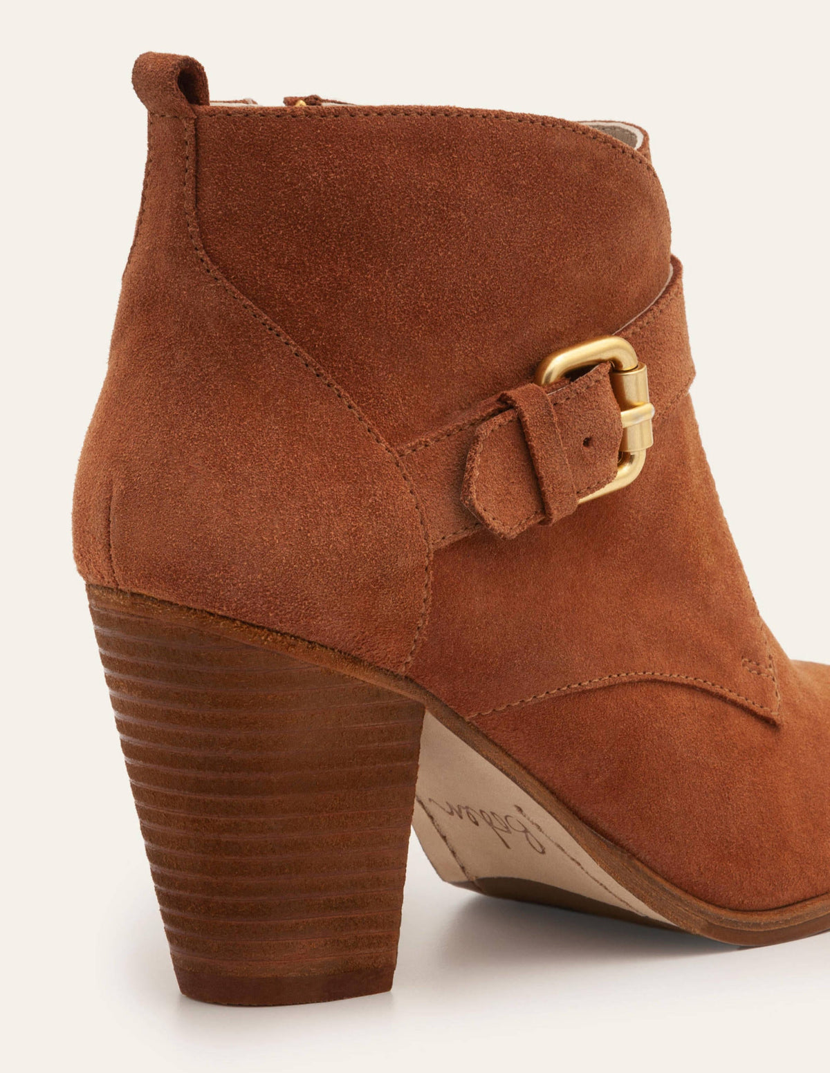Carlisle Ankle Boots-Tan - Image 2