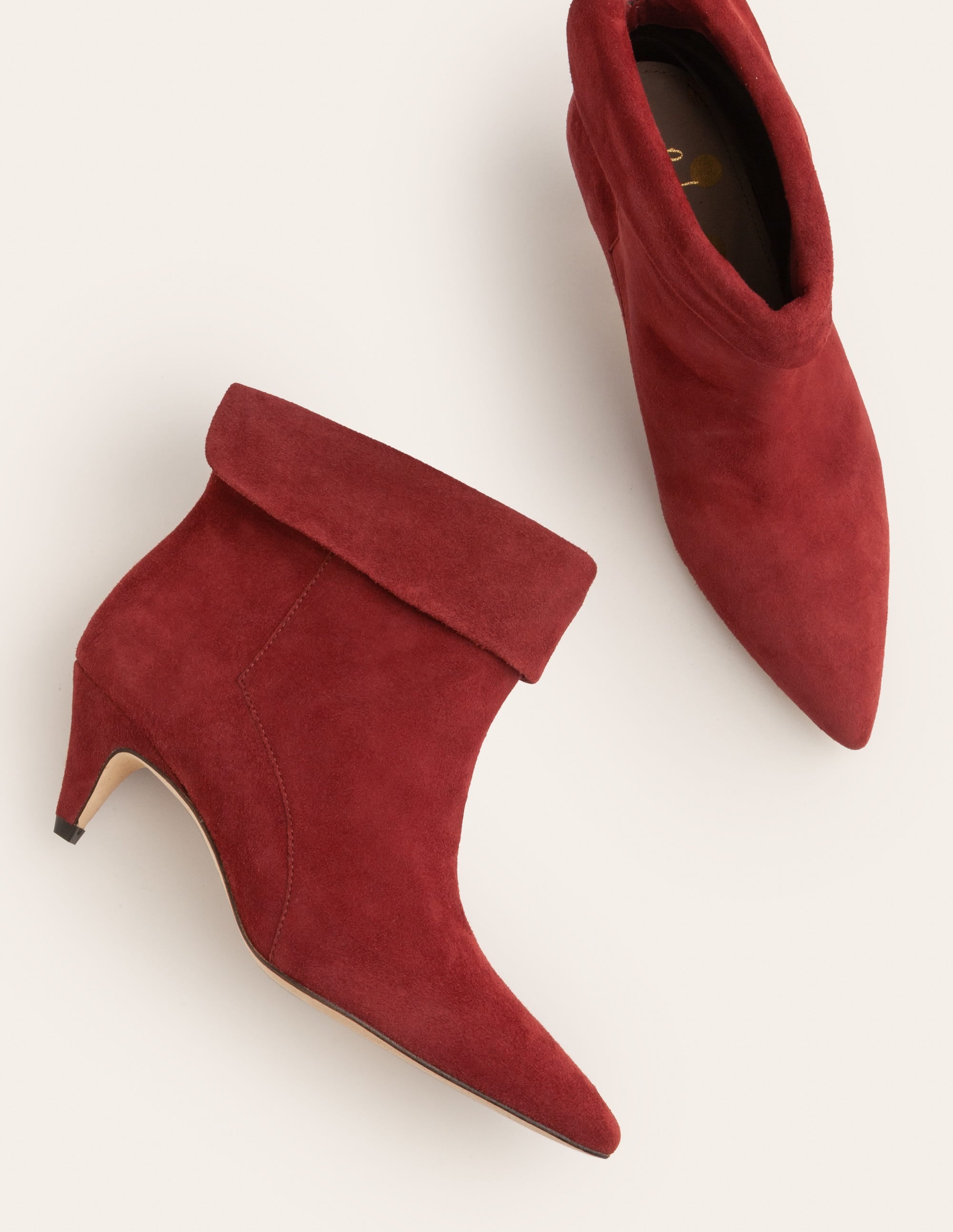 Haddington Ankle Boots-Maroon - Image 1