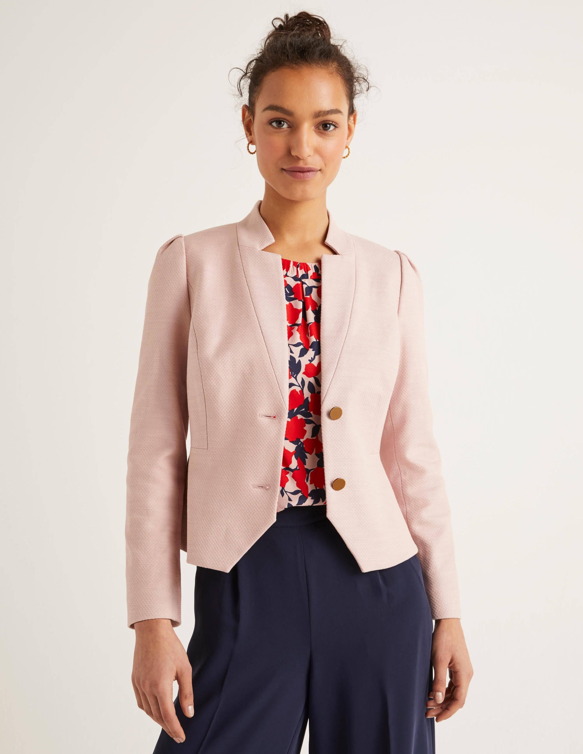 Woodville Textured Jacket-Milkshake - Image 4