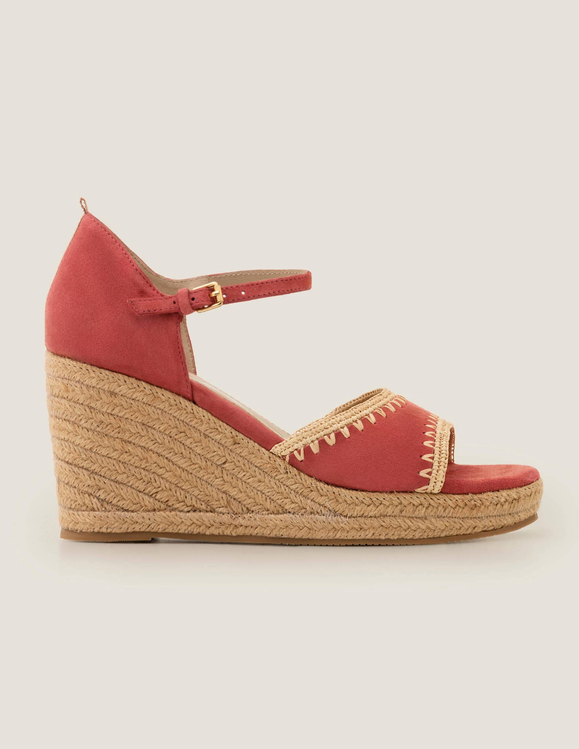 Layla Espadrille Wedges-Rouge-2