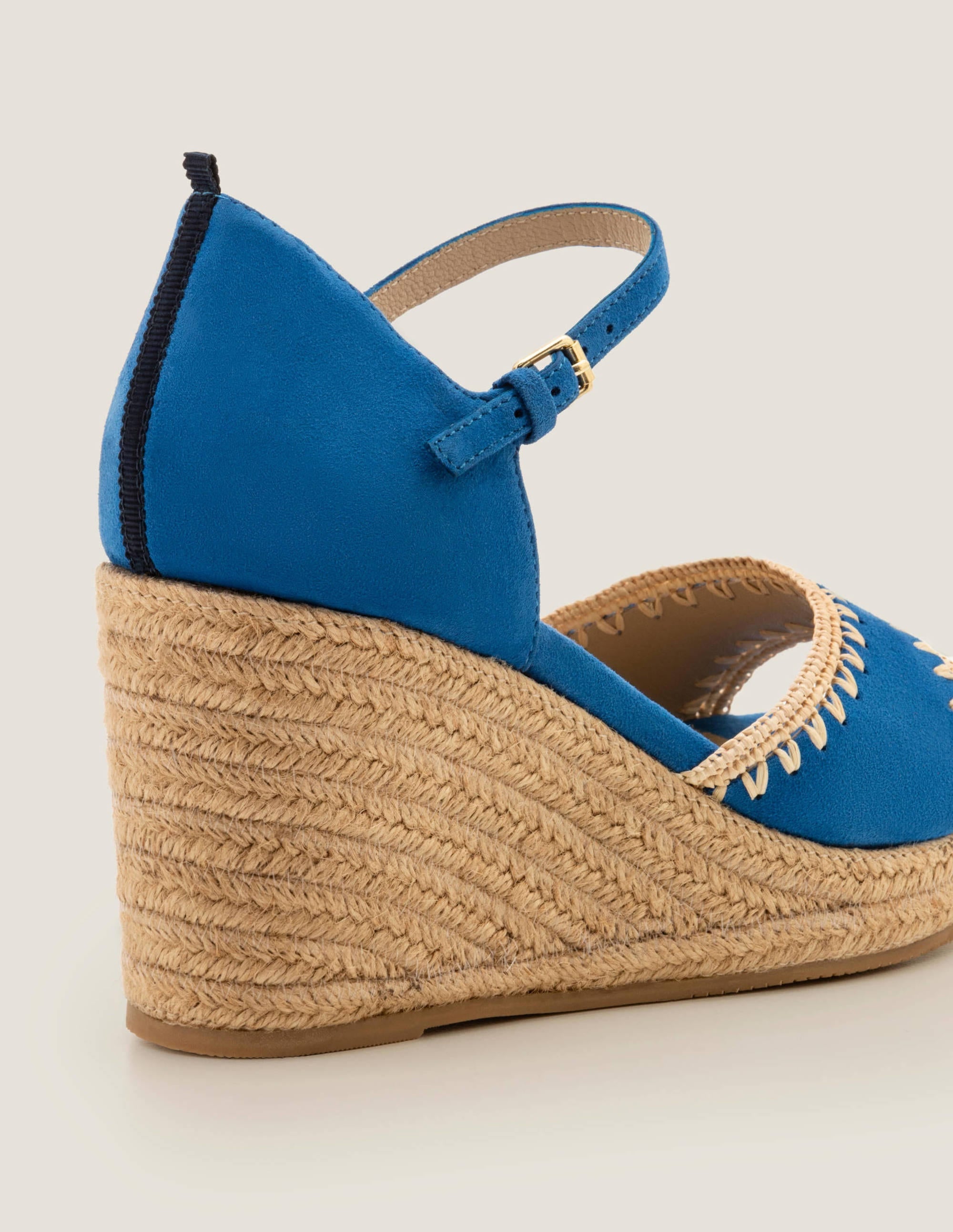 Layla Espadrille Wedges-Bold Blue - Image 1