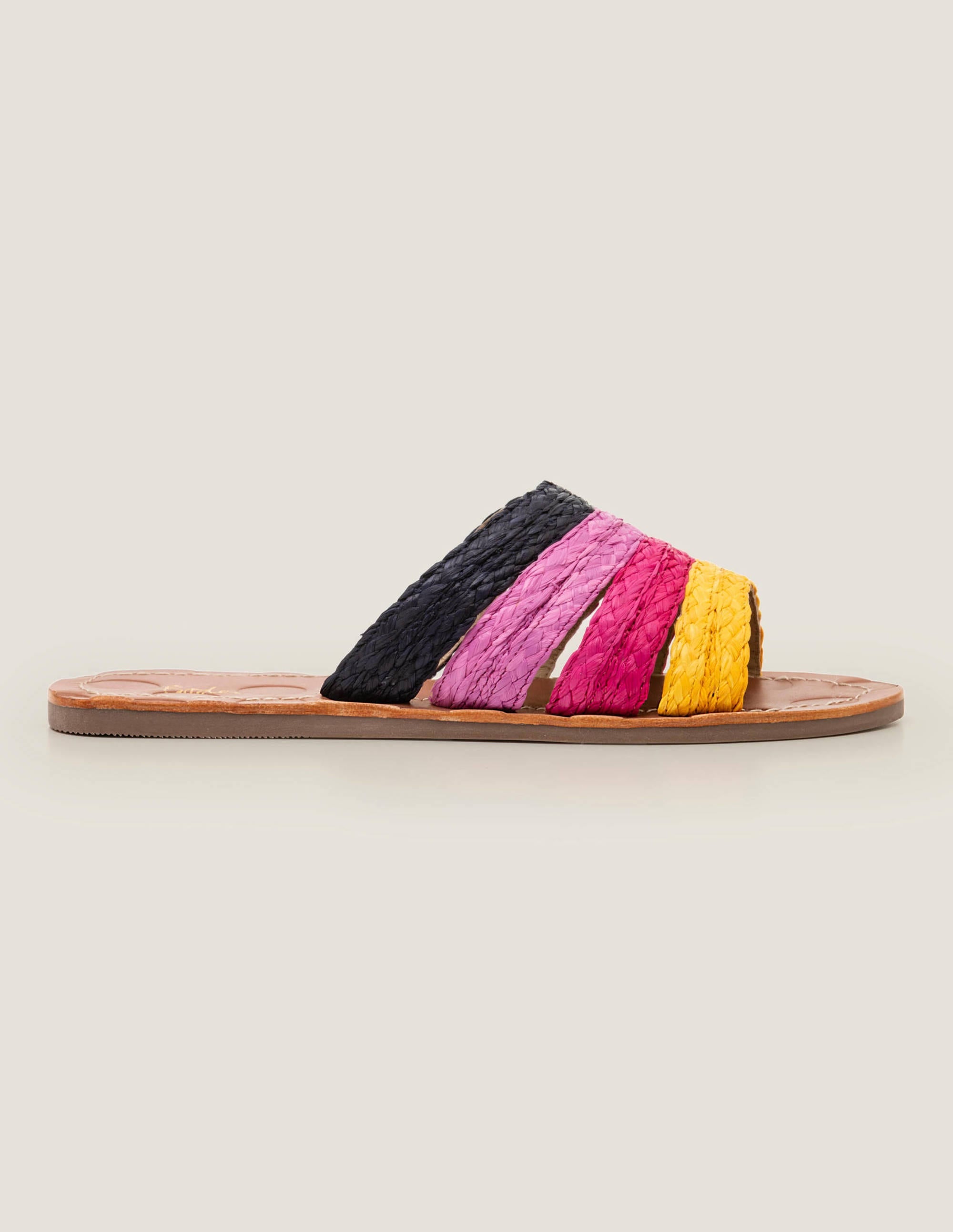 Leonora Raffia Slides-Multi - Image 3