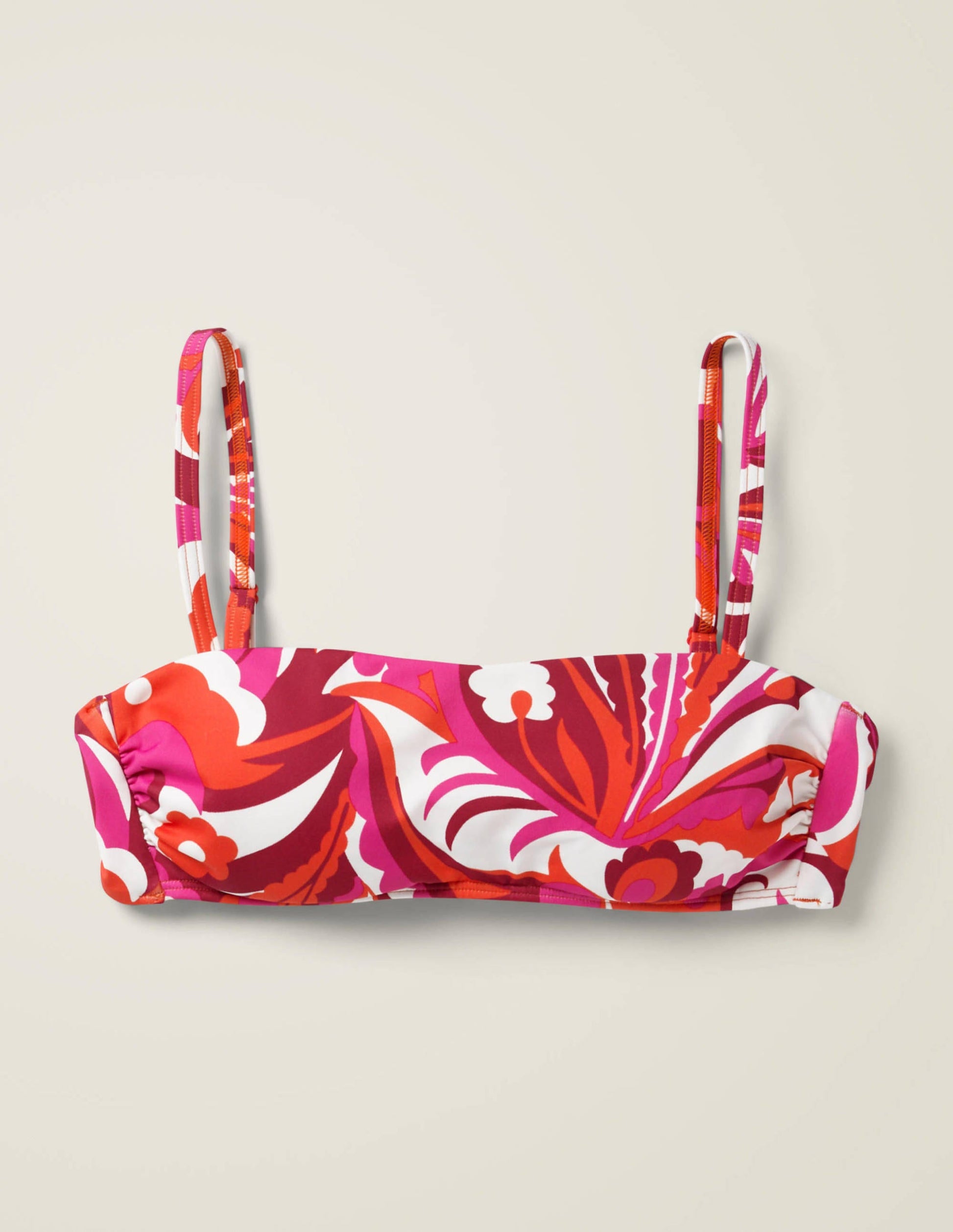 Andros Tie Detail Bikini Top-Pop Pansy, Sunkissed Floral-6