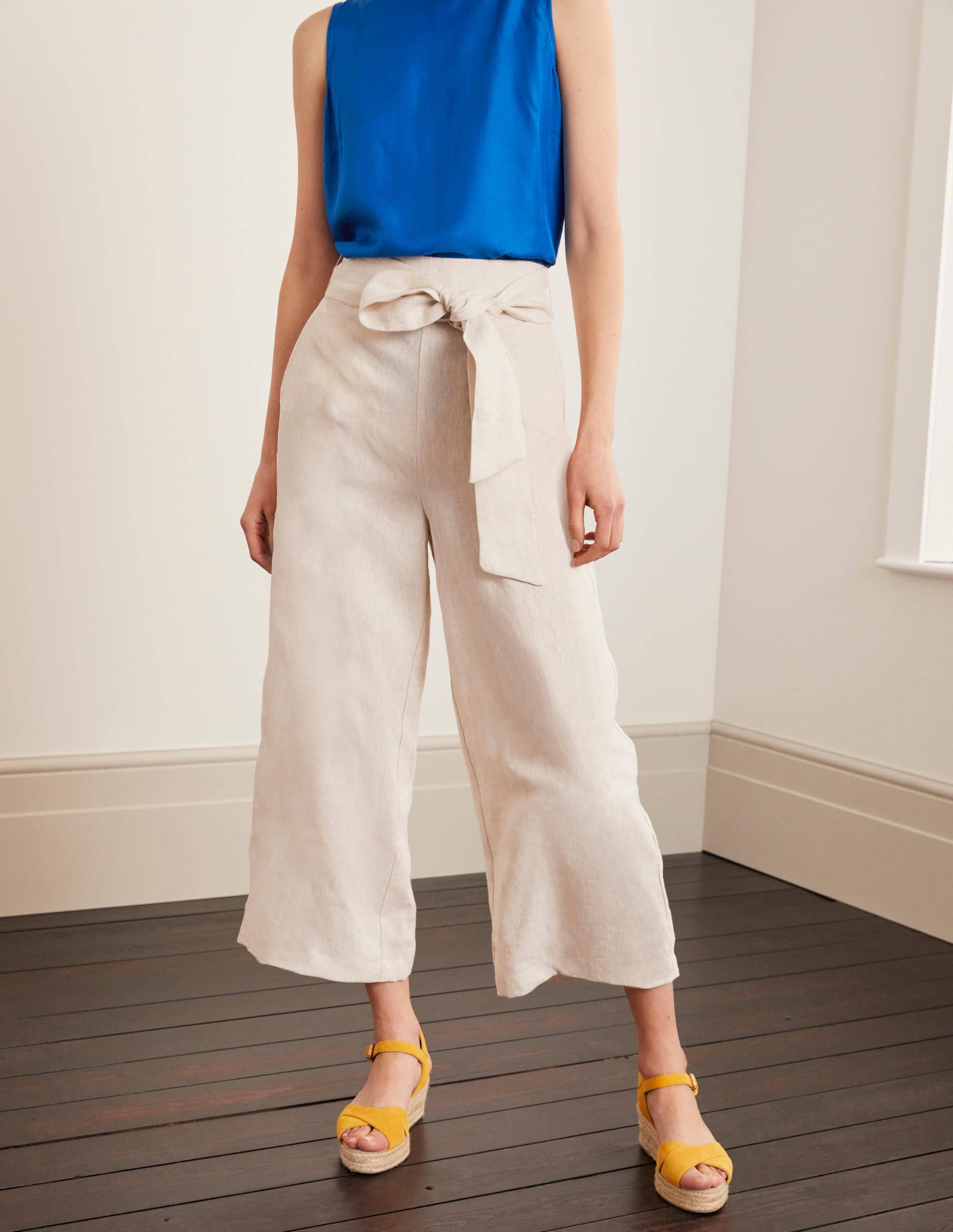 Weymouth Trousers-natural tonic linen - Image 1
