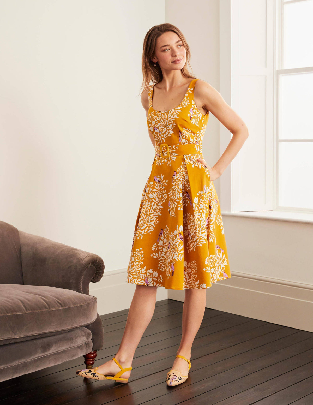 Winifred Dress-Tuscan Sun, Garden Dream - Image 4