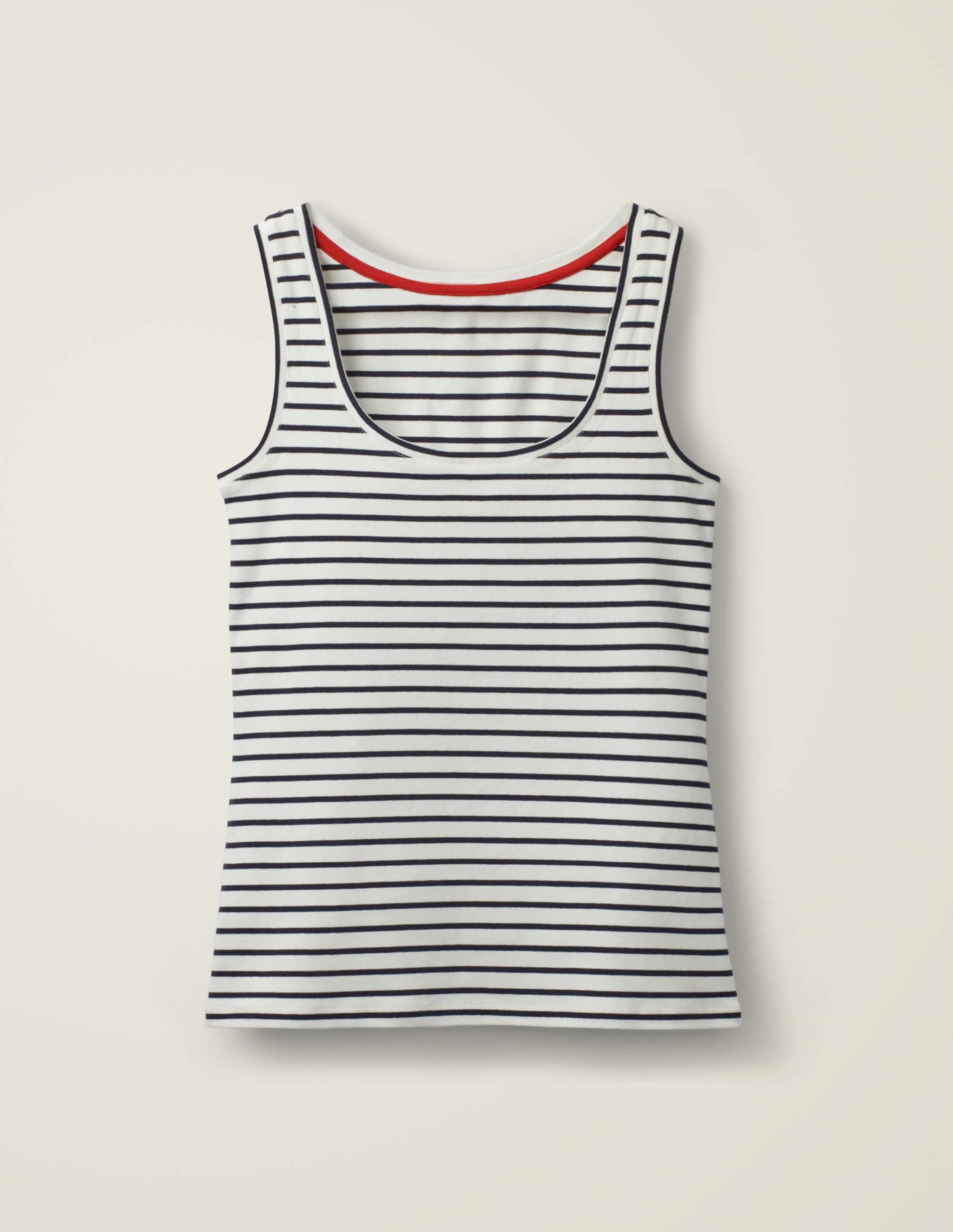 Essential Vest-Ivory / Navy Stripe-8