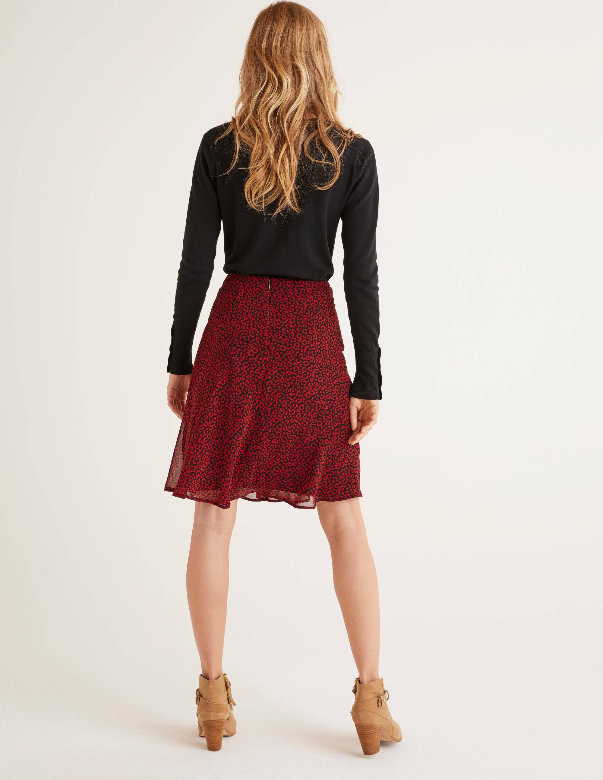 Astolat Mini Skirt-Poinsettia Animal Stamp - Image 3