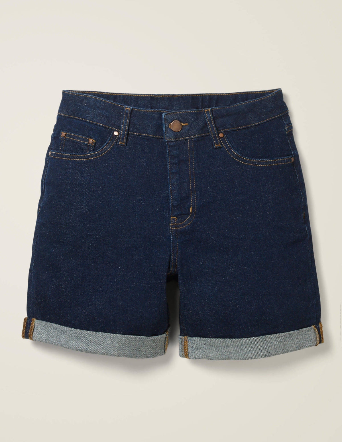 Kynance Denim Shorts-Indigo-8