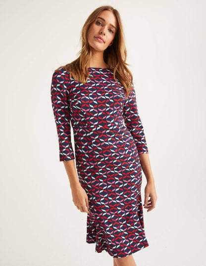 Violette Dress-Navy, Ribbons-2