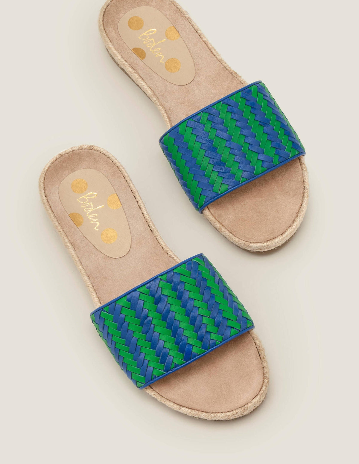 Imogen Footbed Slides-Bold Blue/ Rich Emerald-1