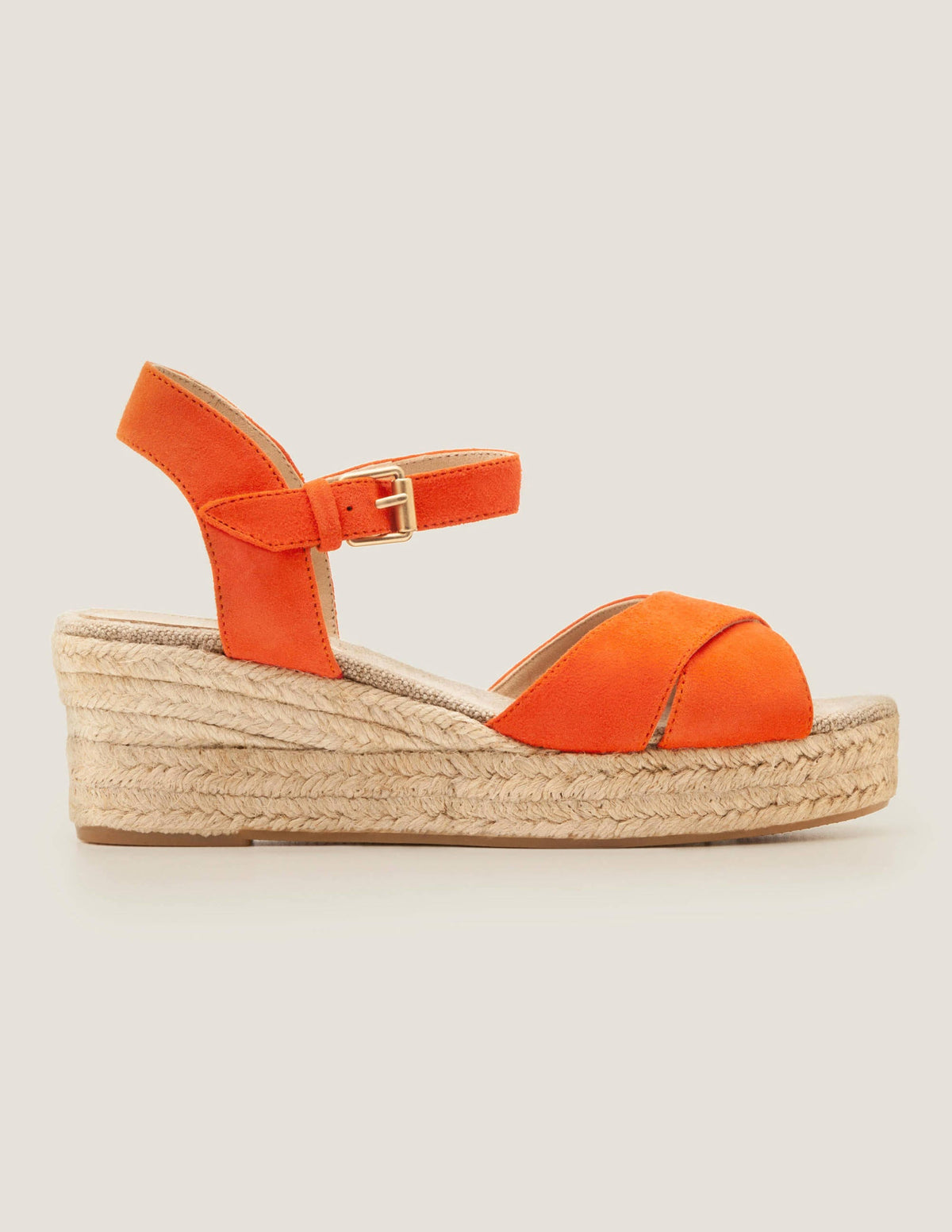 Jasmine Espadrille Wedges-Orange Sunset - Image 2