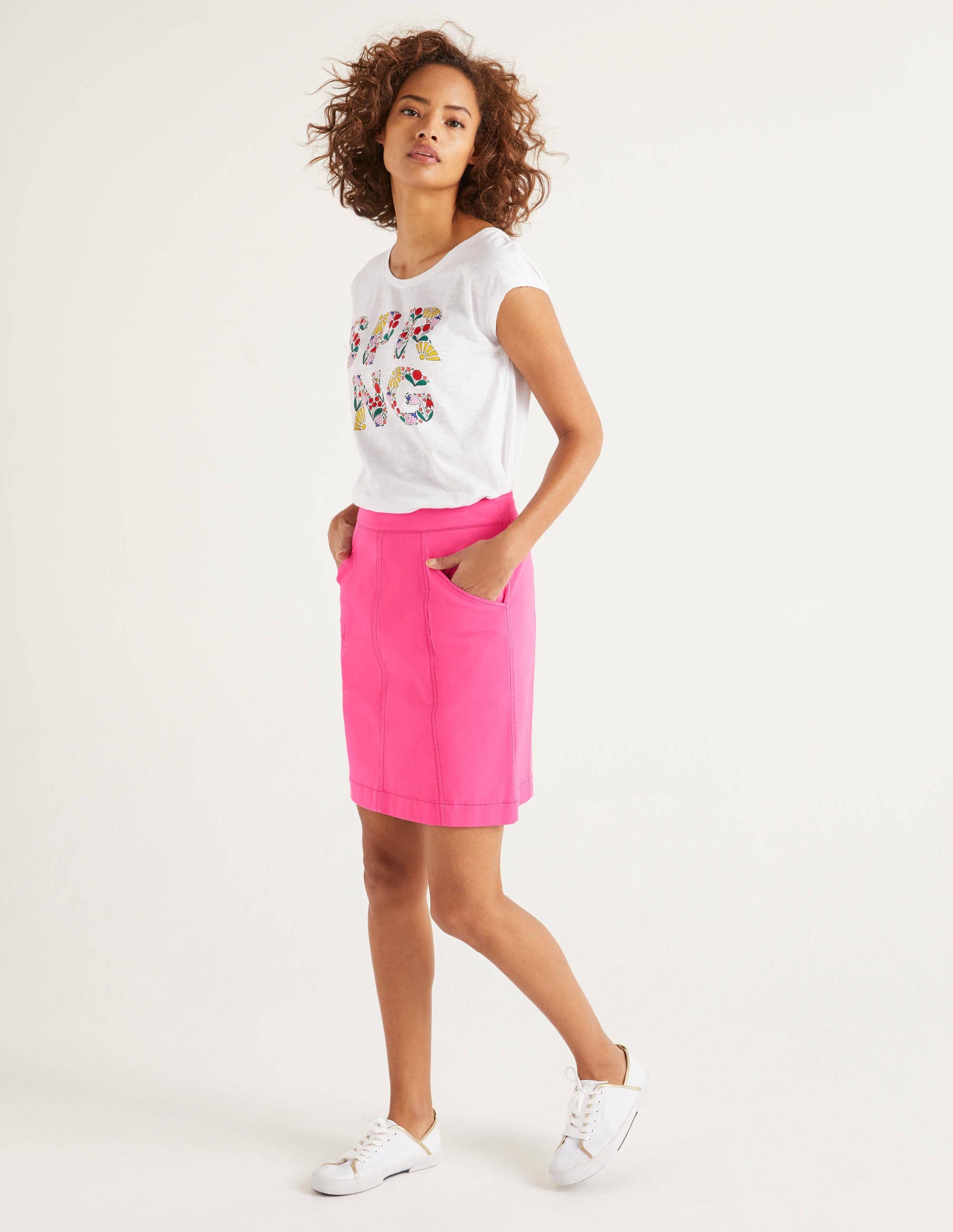 Daisy Chino Skirt-Pop Pansy-1