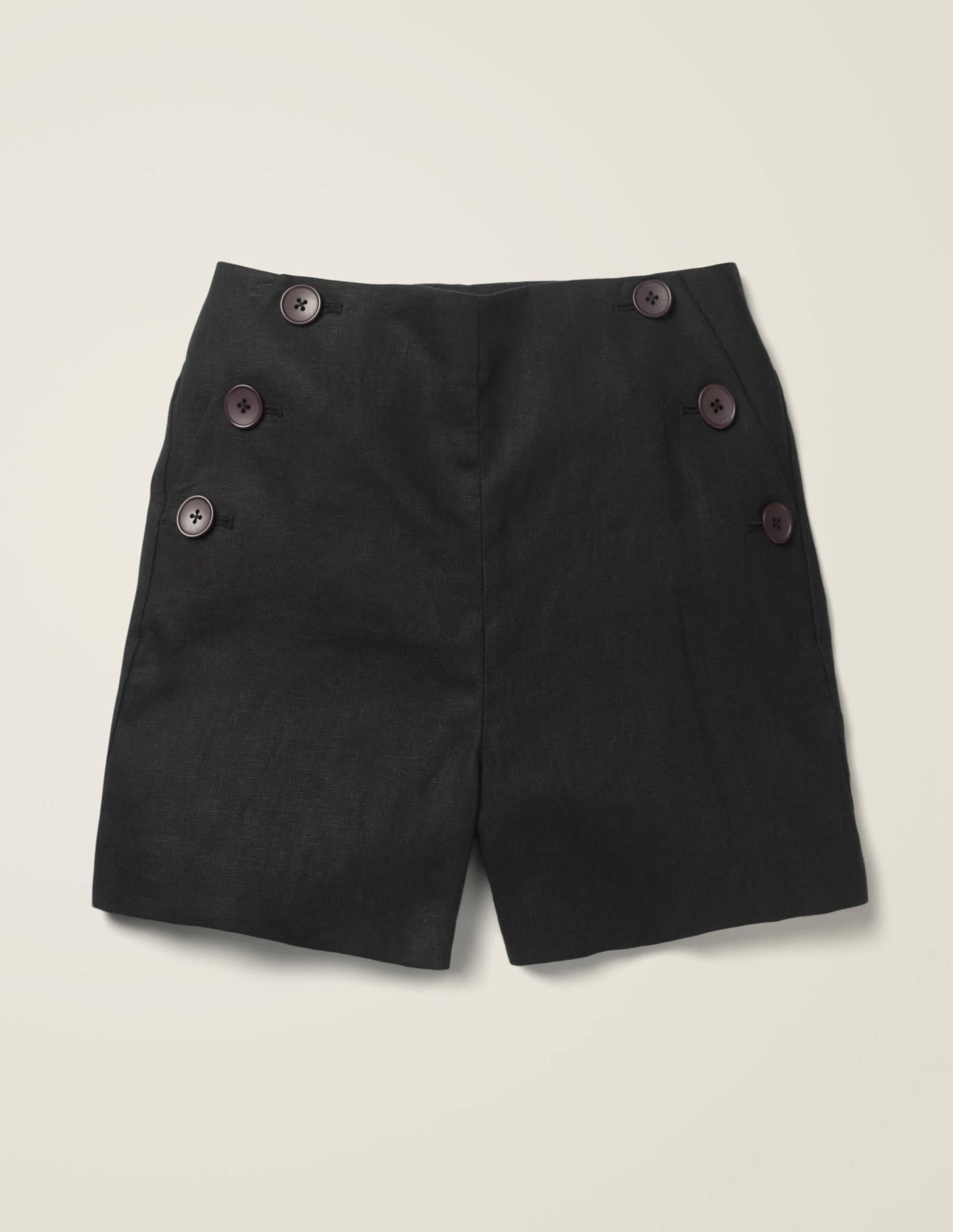 Falmouth Linen Shorts-Black - Image 5