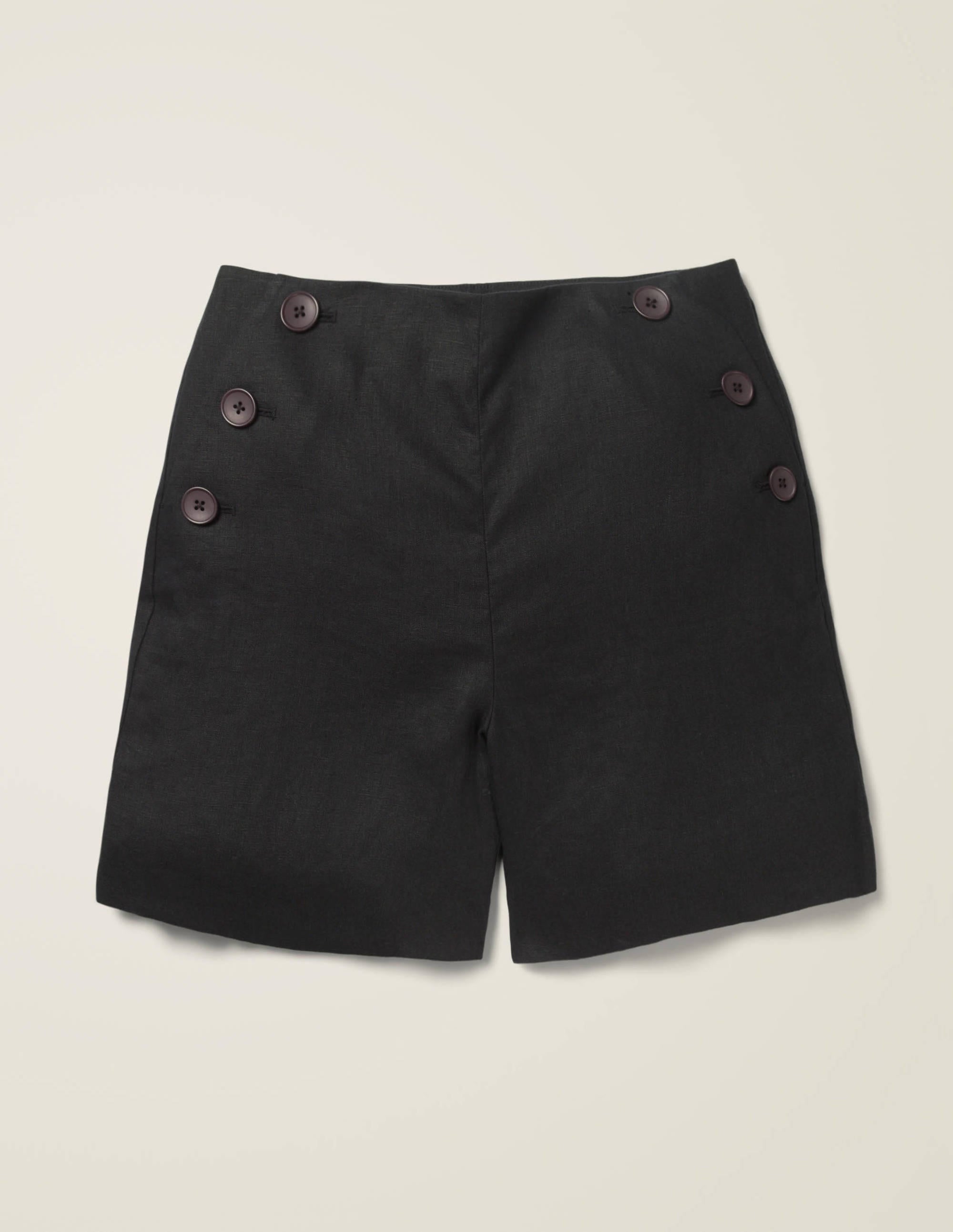 Falmouth Linen Shorts-Black - Image 6