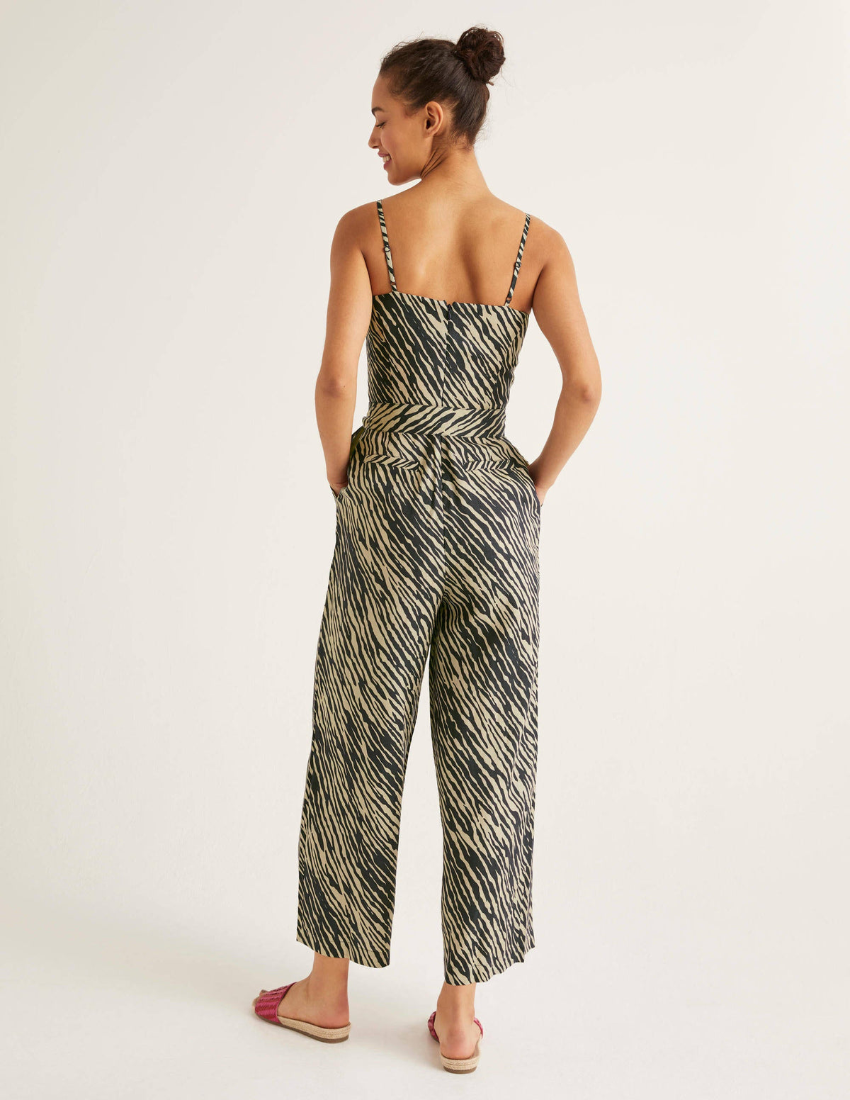 Colette Linen Jumpsuit-Animal - Image 3