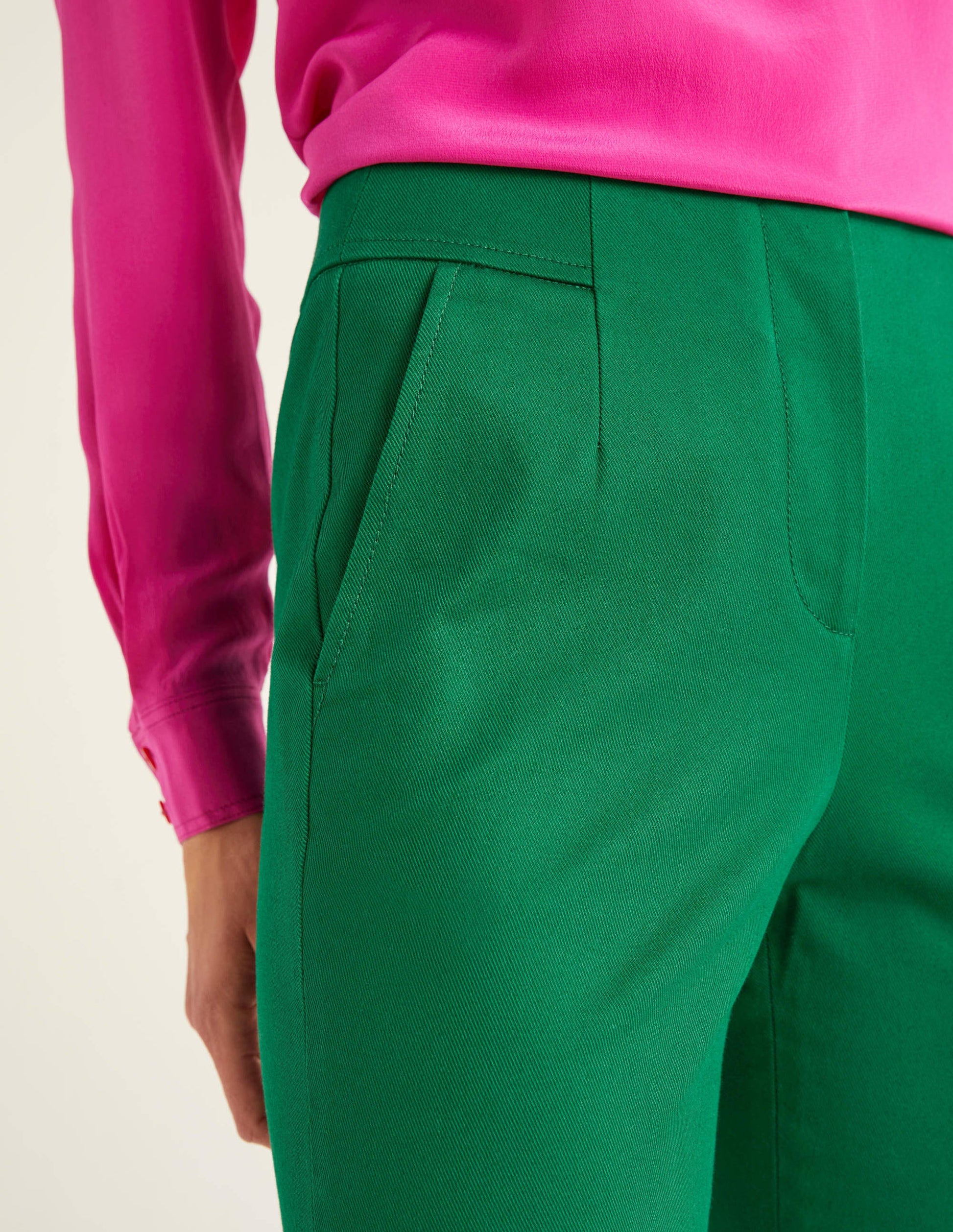 Westmoreland Bootcut Trousers-Forest-1