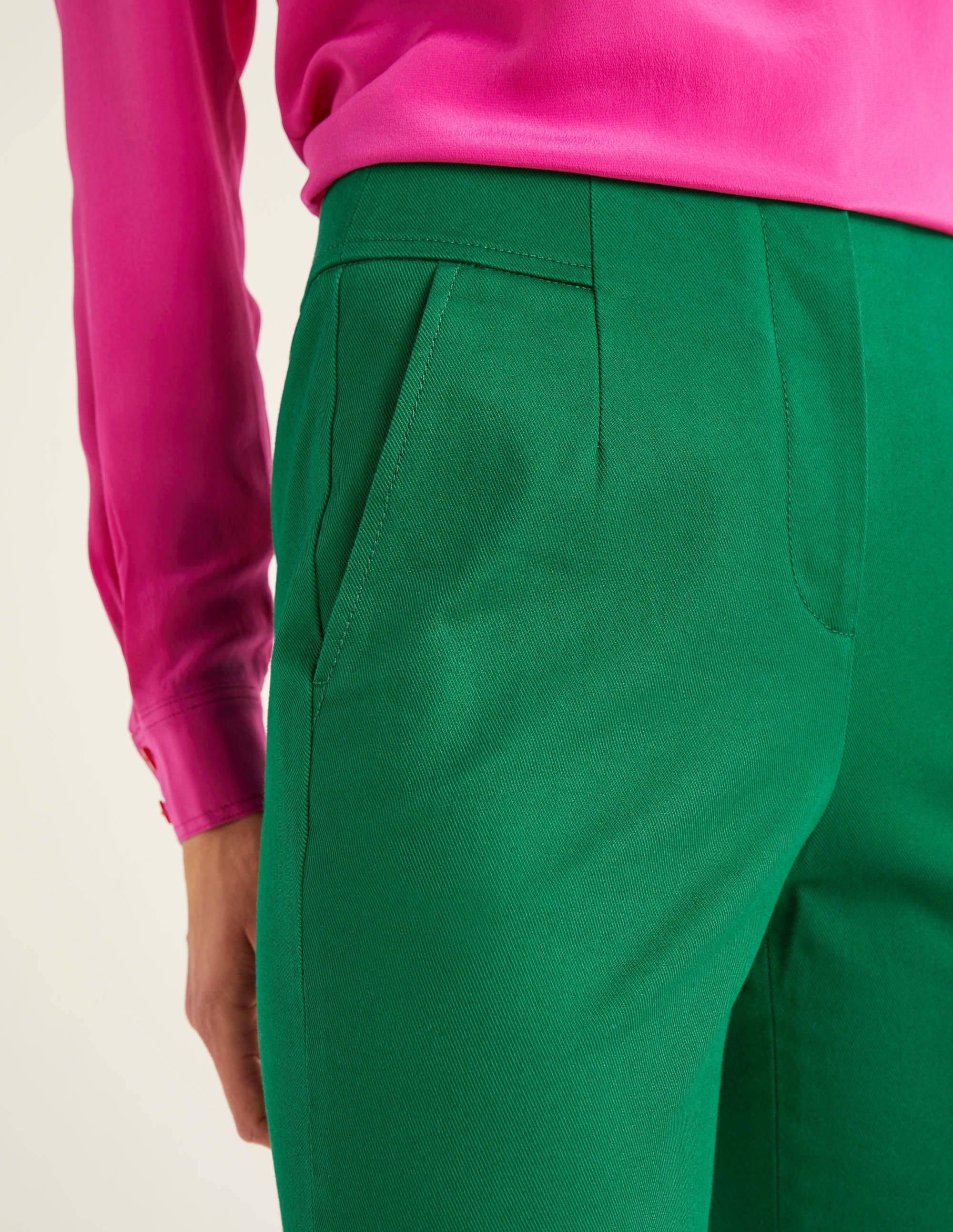 Westmoreland Bootcut Trousers-Forest - Image 1