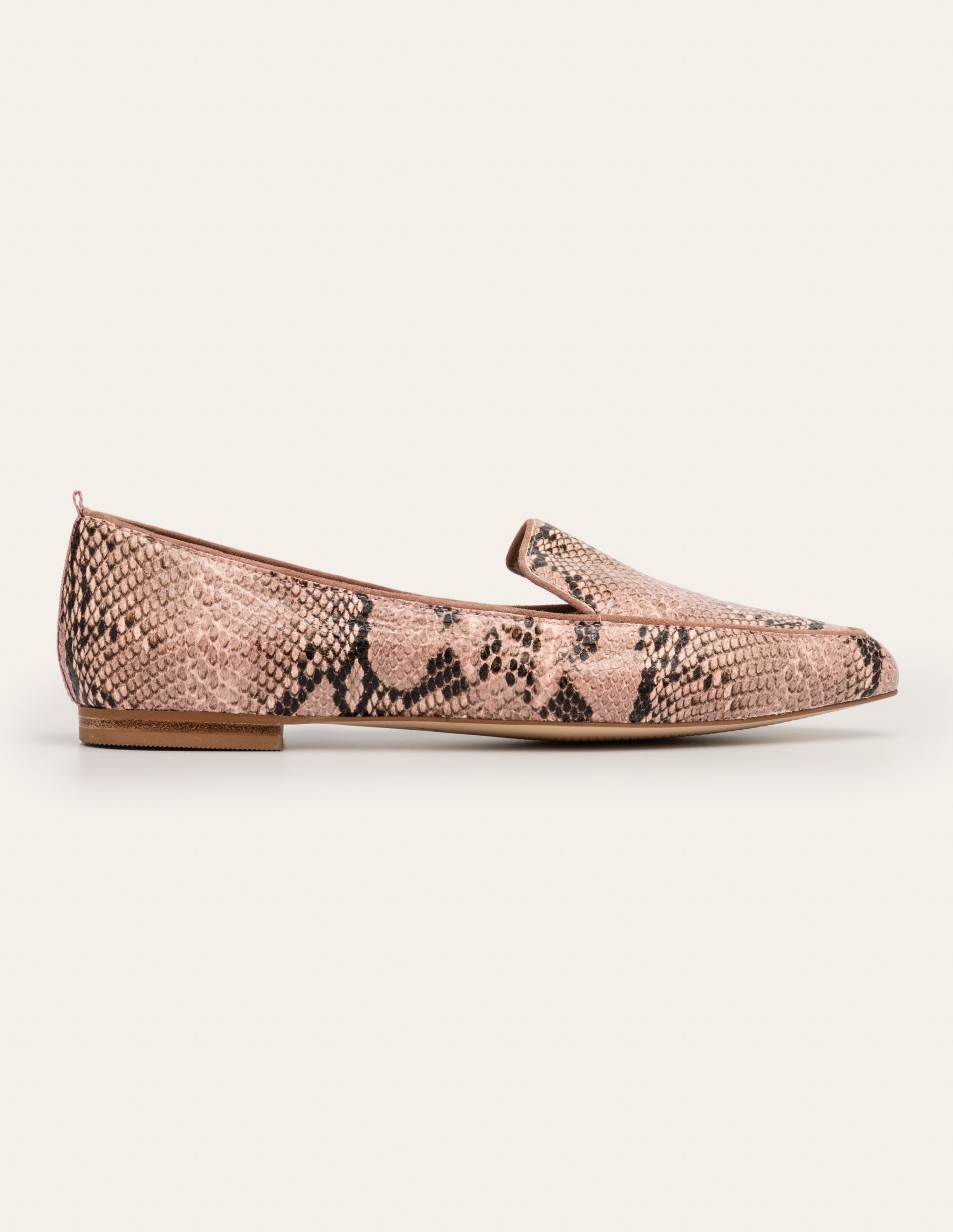 Emma Flexi Sole Shoes-Antique Pink Multi Snake - Image 3