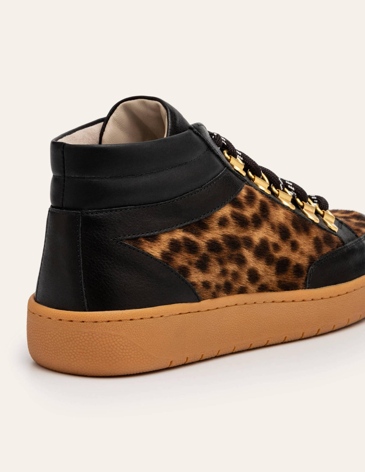 Anita Trainers-Black/Tan Leopard - Image 2