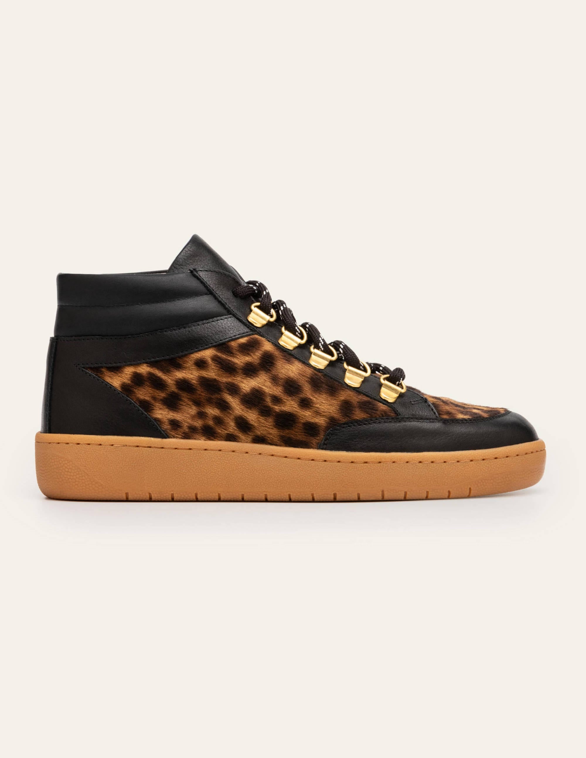Anita Trainers-Black/Tan Leopard - Image 3