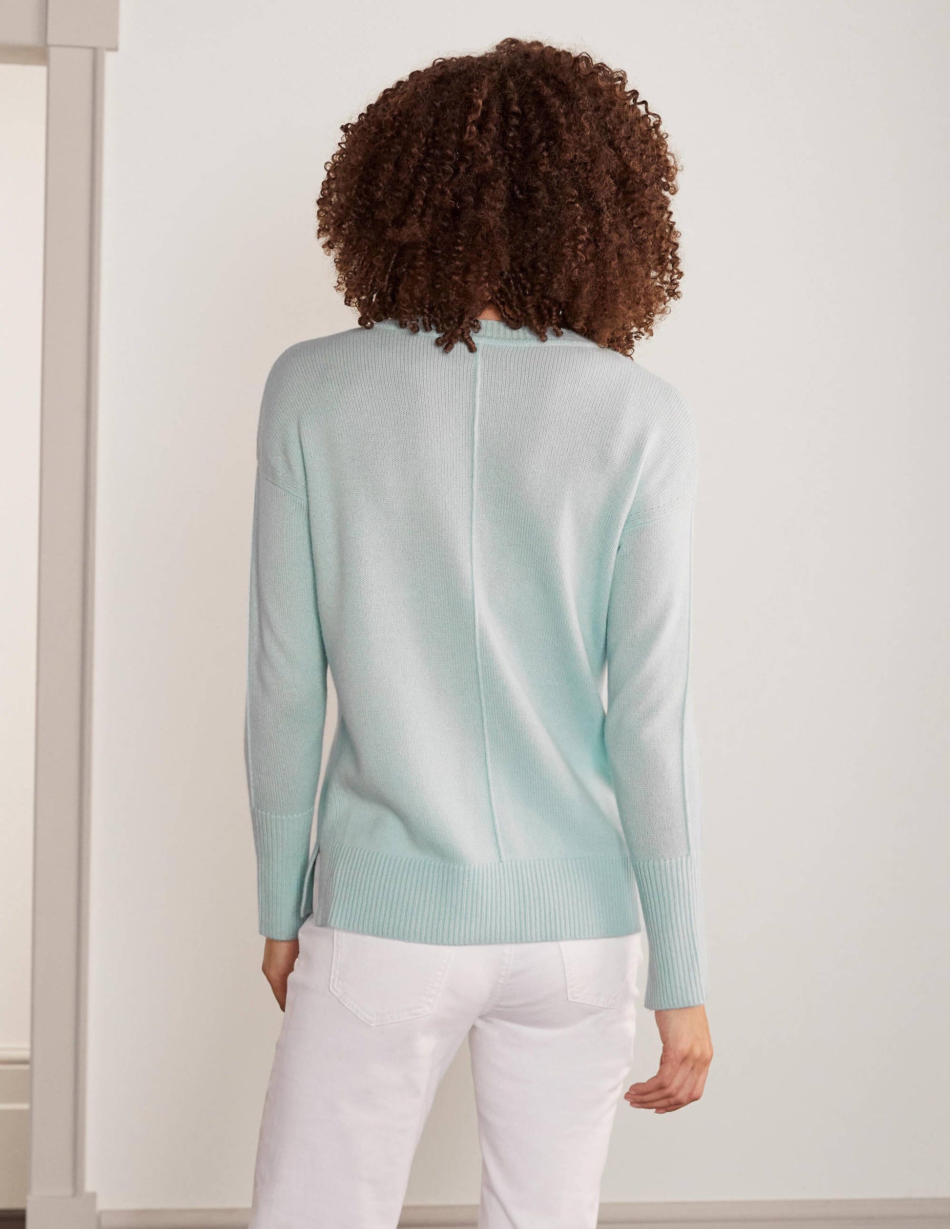 Derby Relaxed Cashmere Jumper-Cut Glass Blue-2