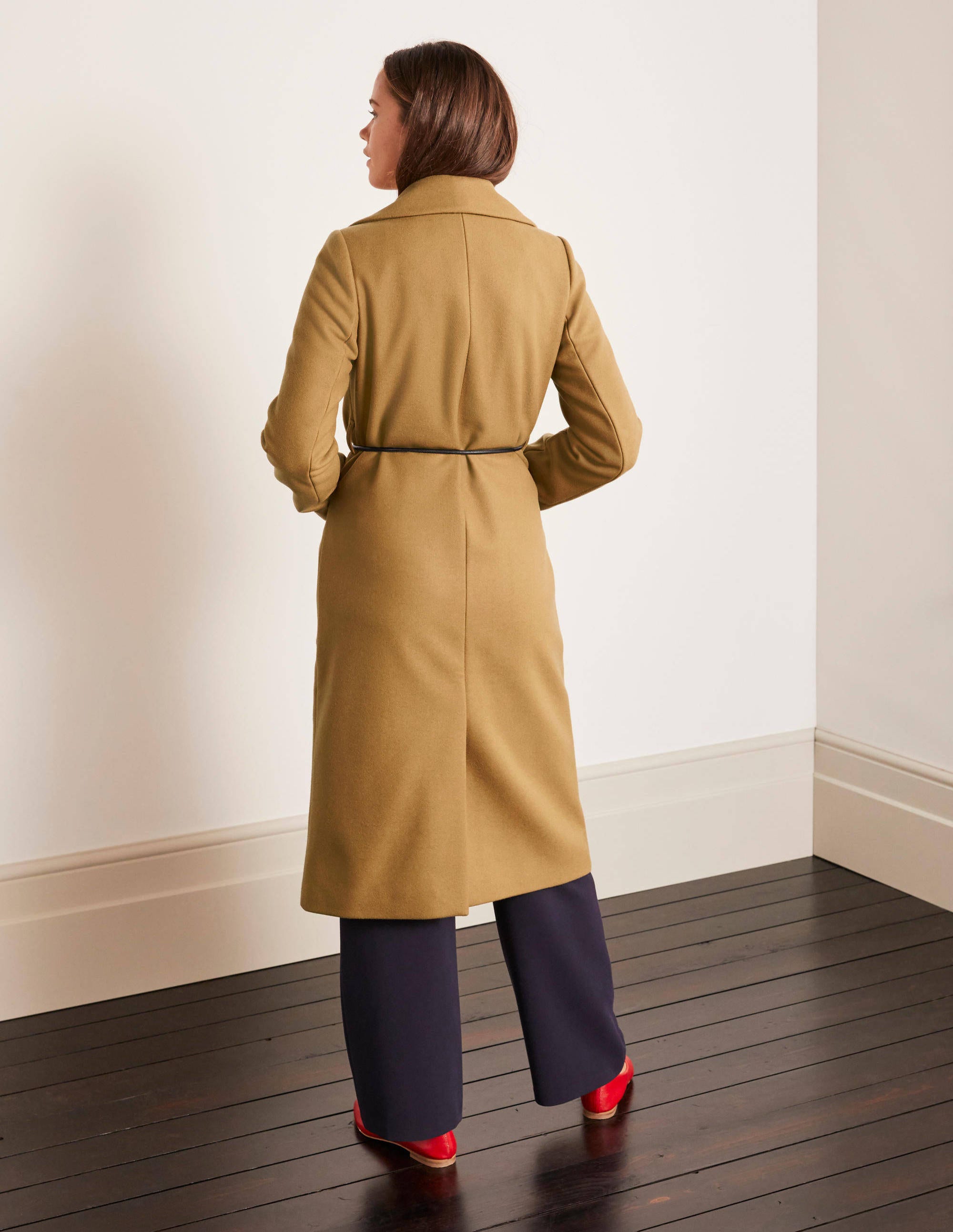 Edale Belted Coat-Camel - Image 4
