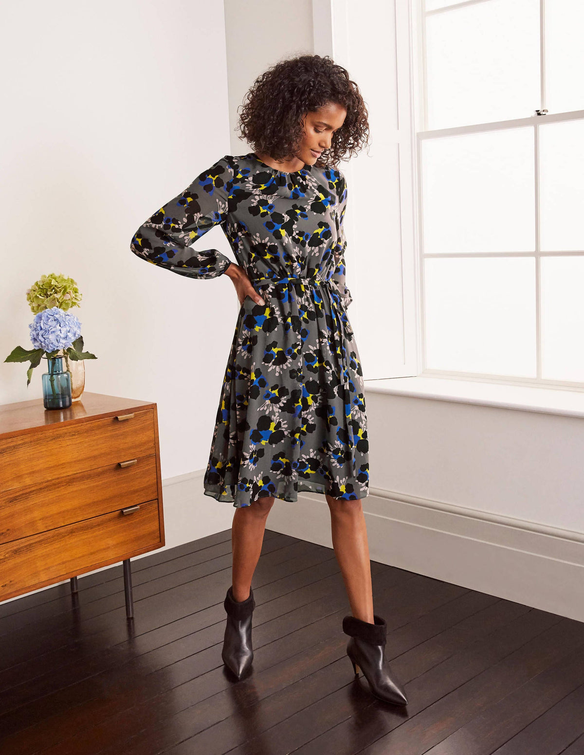 Dorothy Dress-Pewter, Wild Floret-4