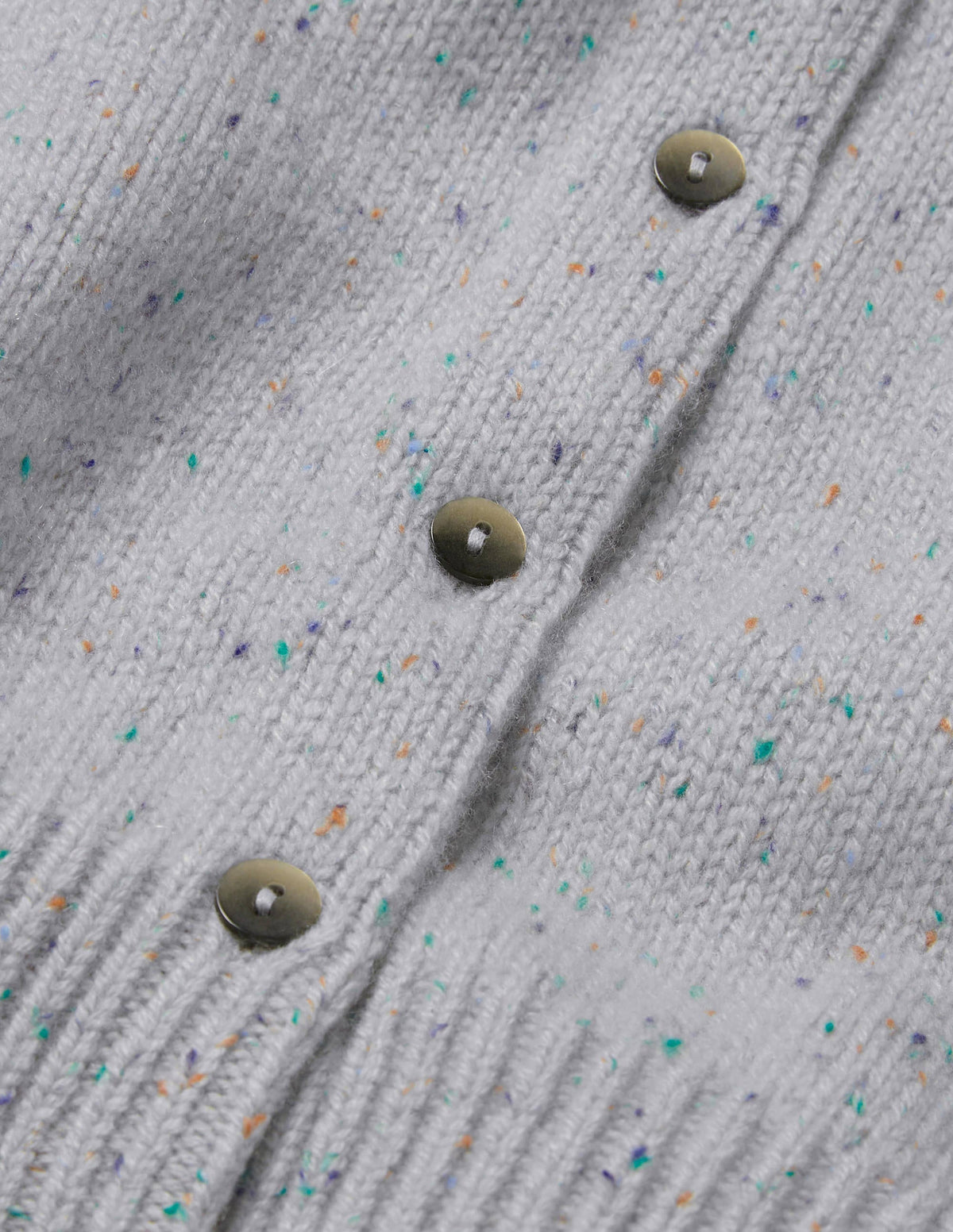 Beaufort Cashmere Cardigan-Winter Slate Nep - Image 5