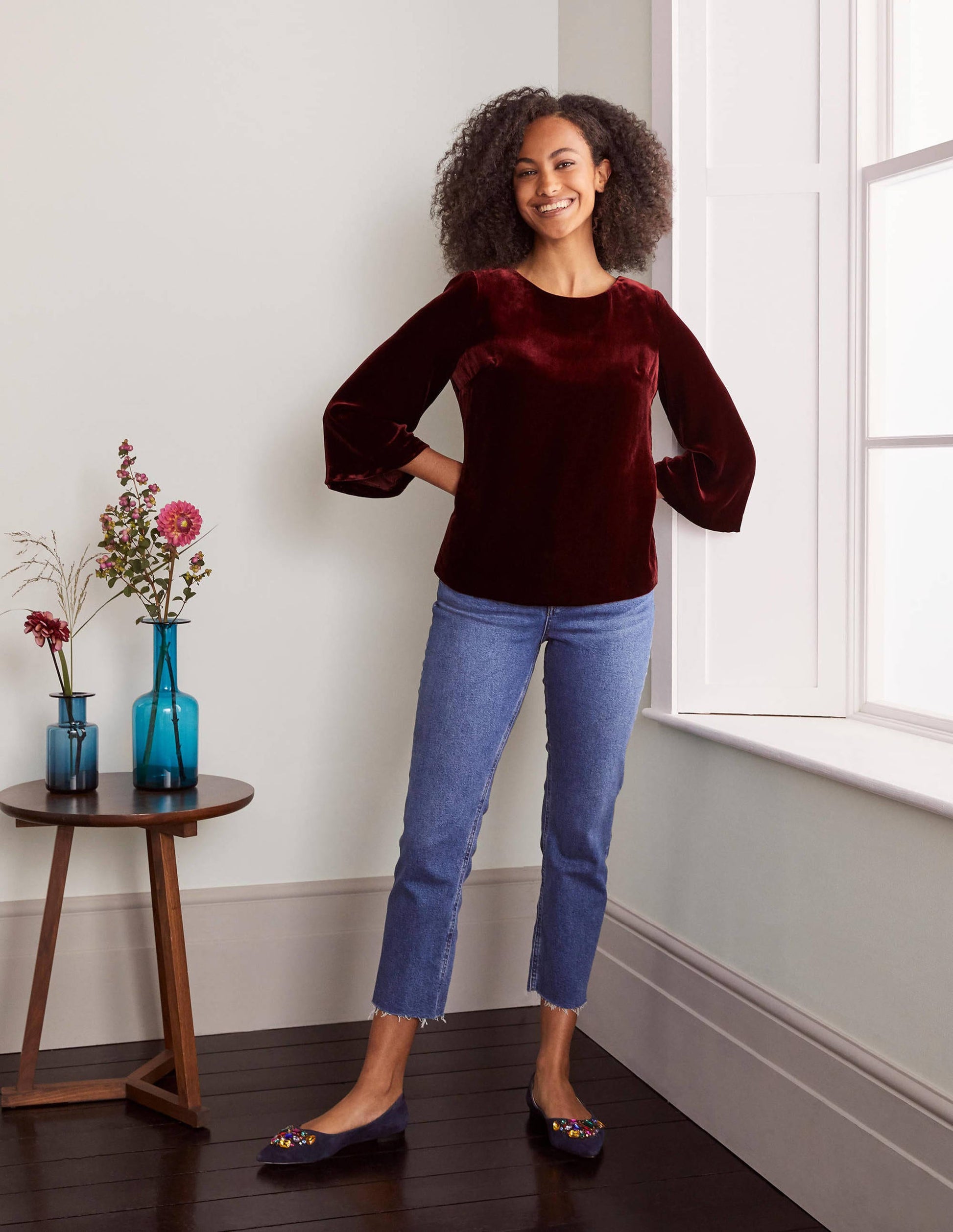 Kate Velvet Top-Ruby Ring-4