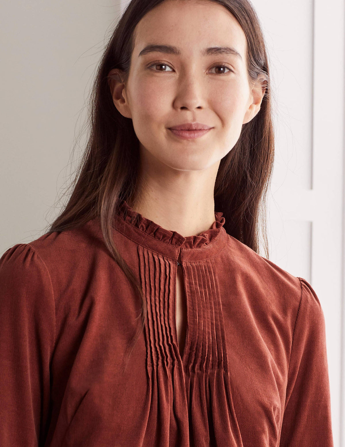 Cornelia Cord Dress-Red Oak - Image 3