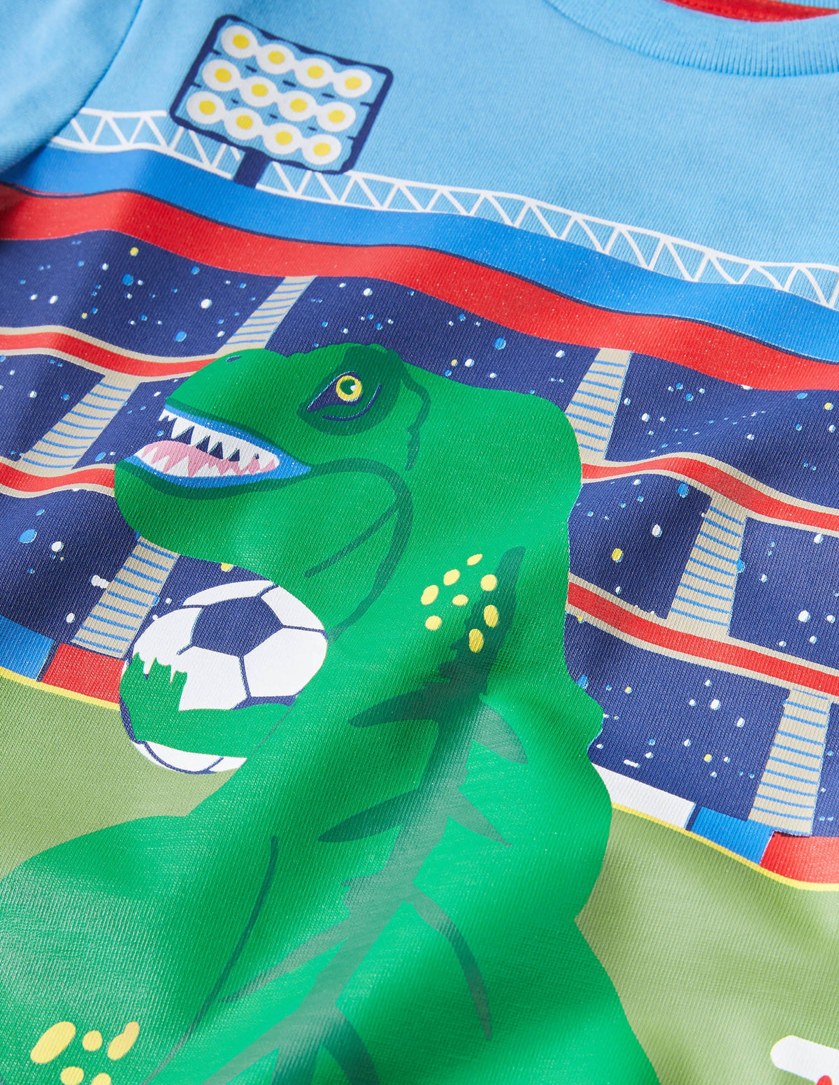 Graphic Scene T-shirt-Surfboard Blue Stadium - Image 3