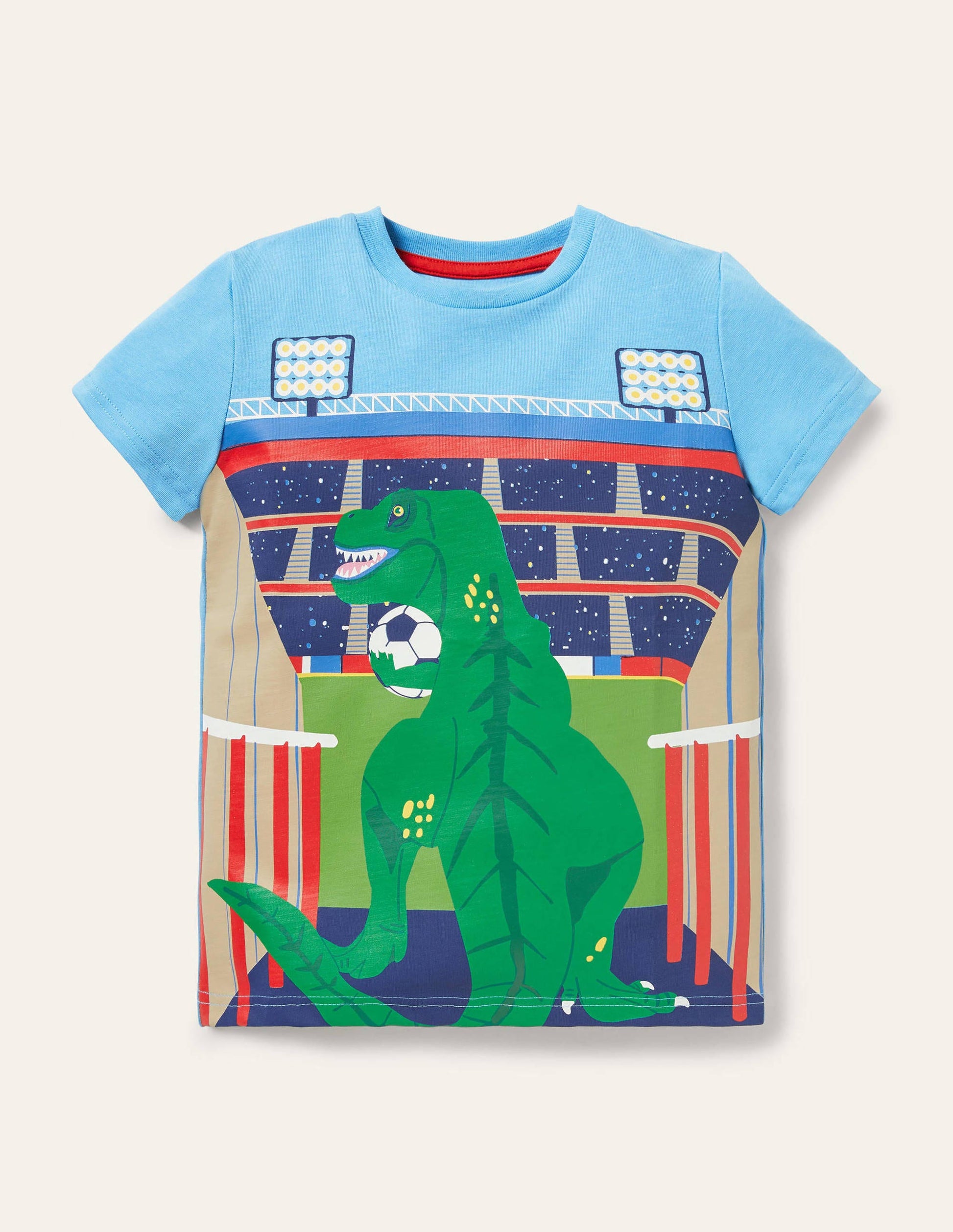 Graphic Scene T-shirt-Surfboard Blue Stadium-1