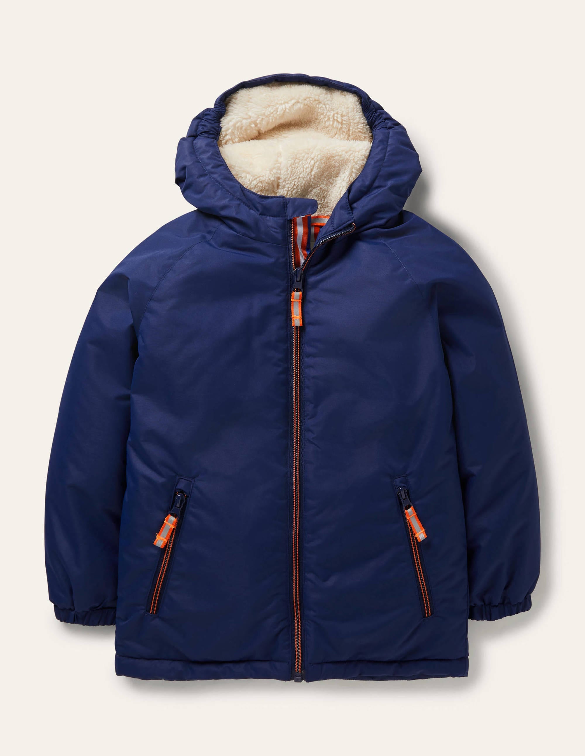 Cosy Sherpa-lined Anorak-College Navy - Image 1