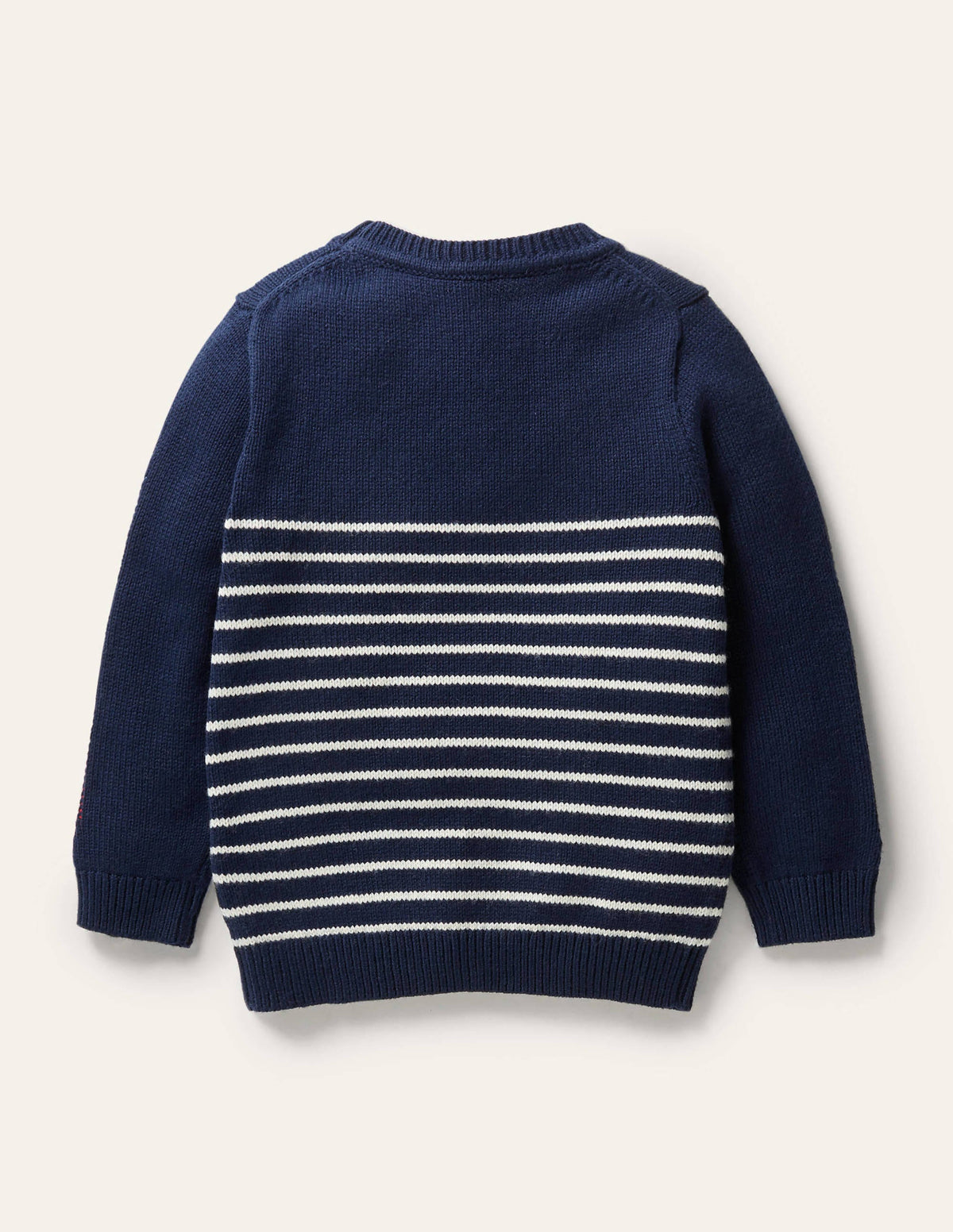 Graphic Crew Jumper-College Navy Trains - Image 2