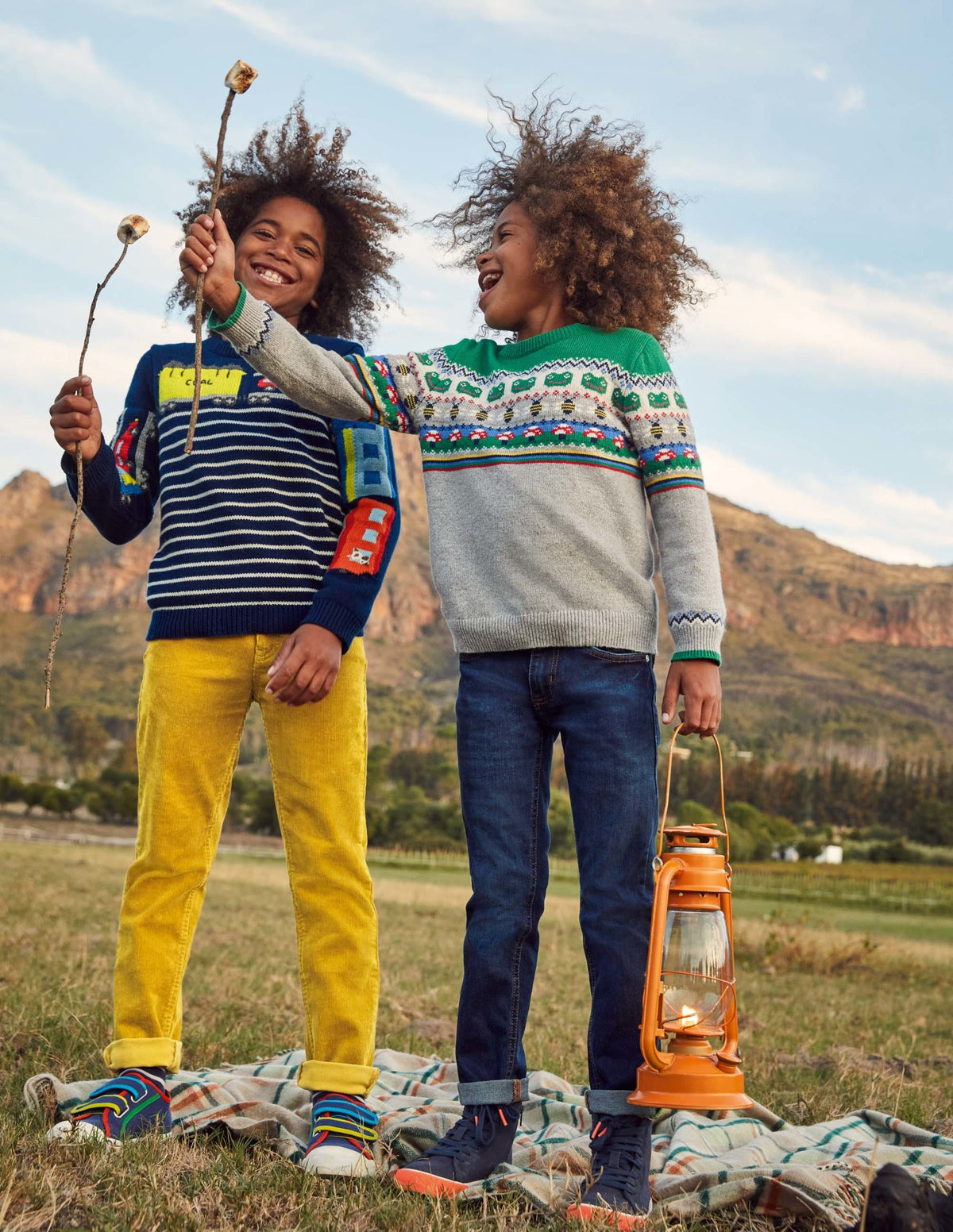 Fair Isle Crew Jumper-Grey Marl/Green Pepper Frog-4