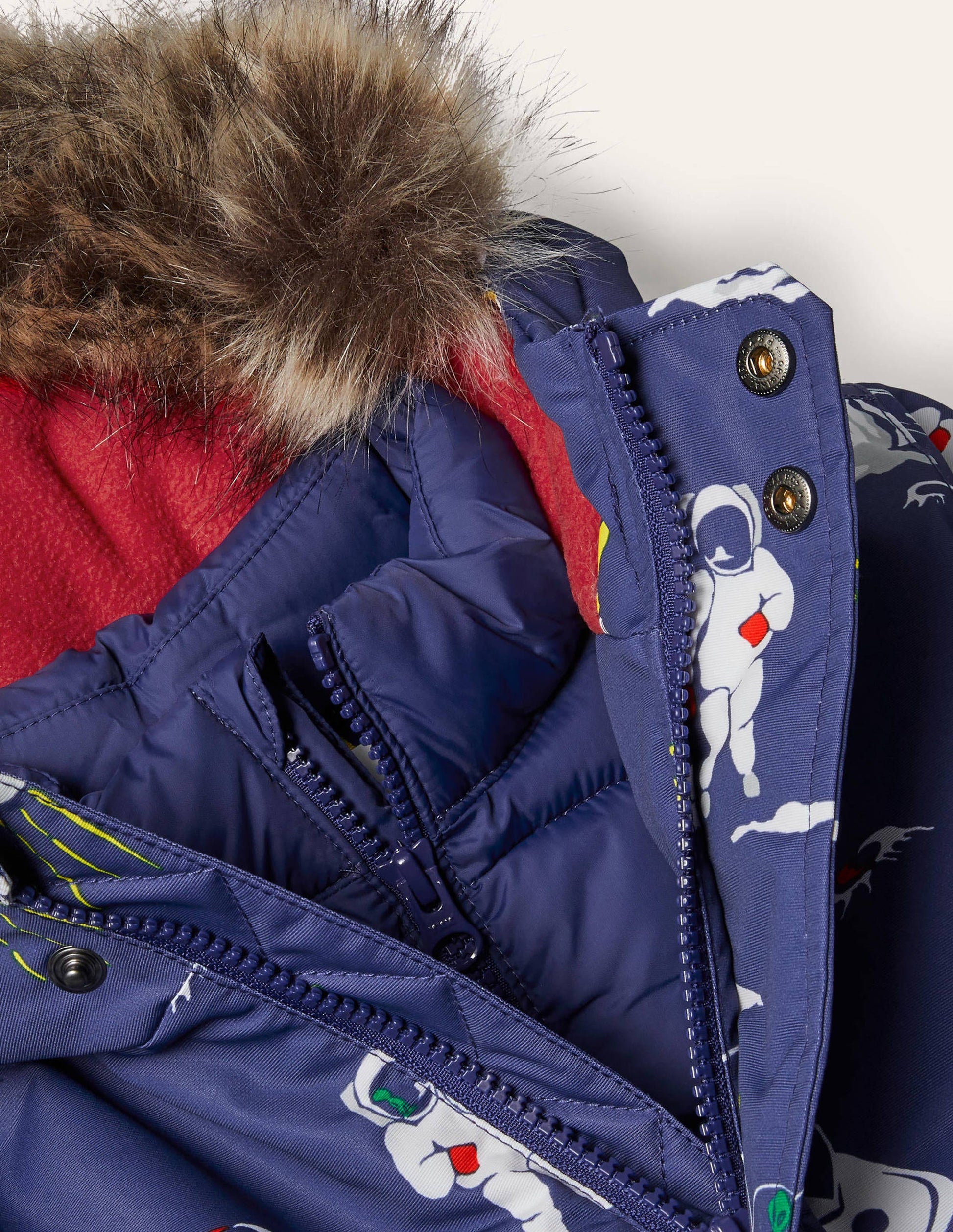 Cosy Waterproof Parka-Starboard Blue Space-3