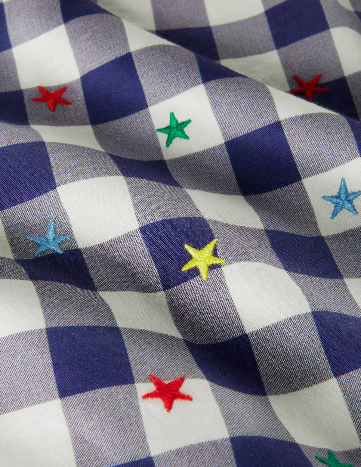 Casual Twill Shirt-Navy/Ivory Rainbow Star - Image 3
