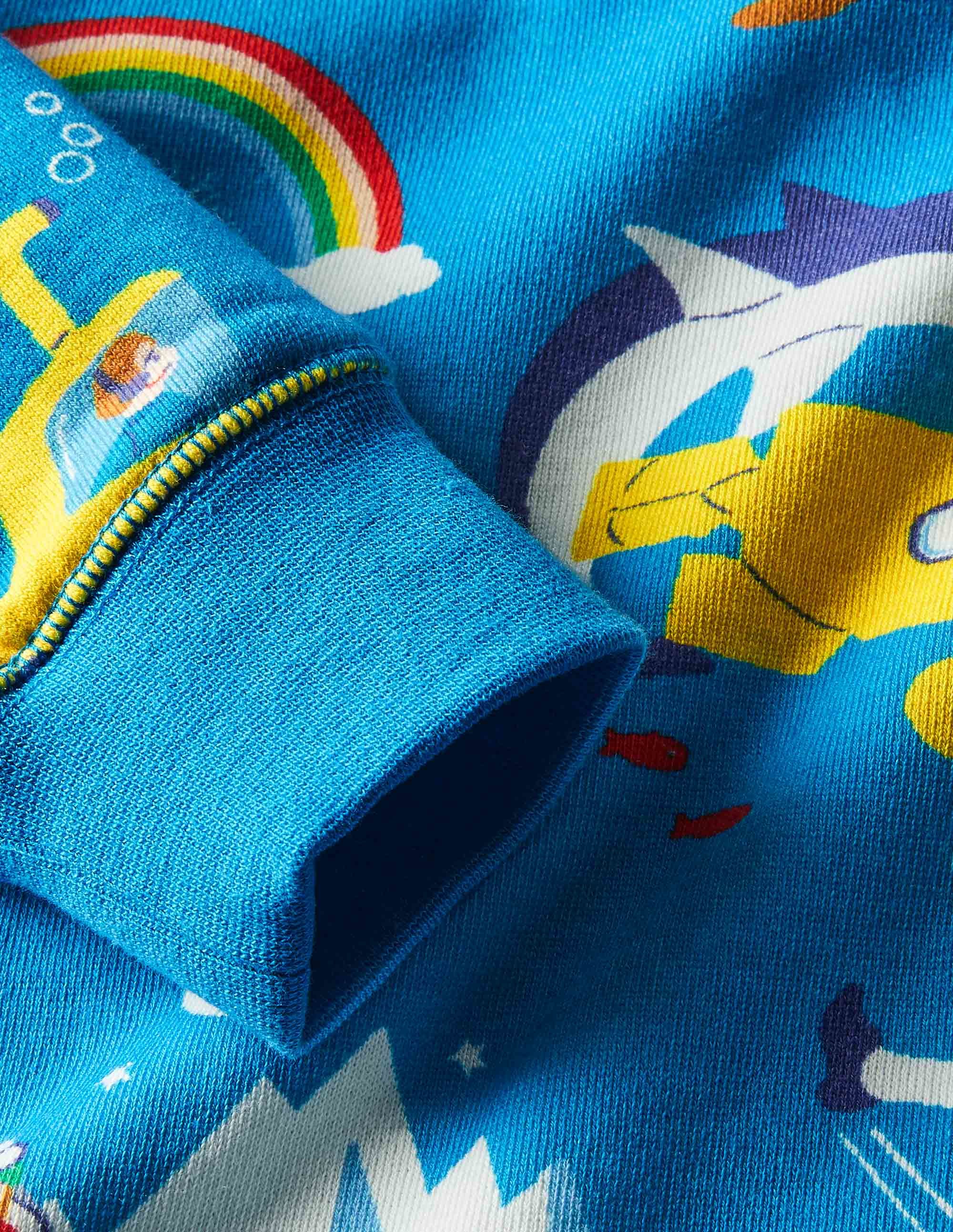Printed Sweatshirt-Moroccan Blue Heros - Image 3
