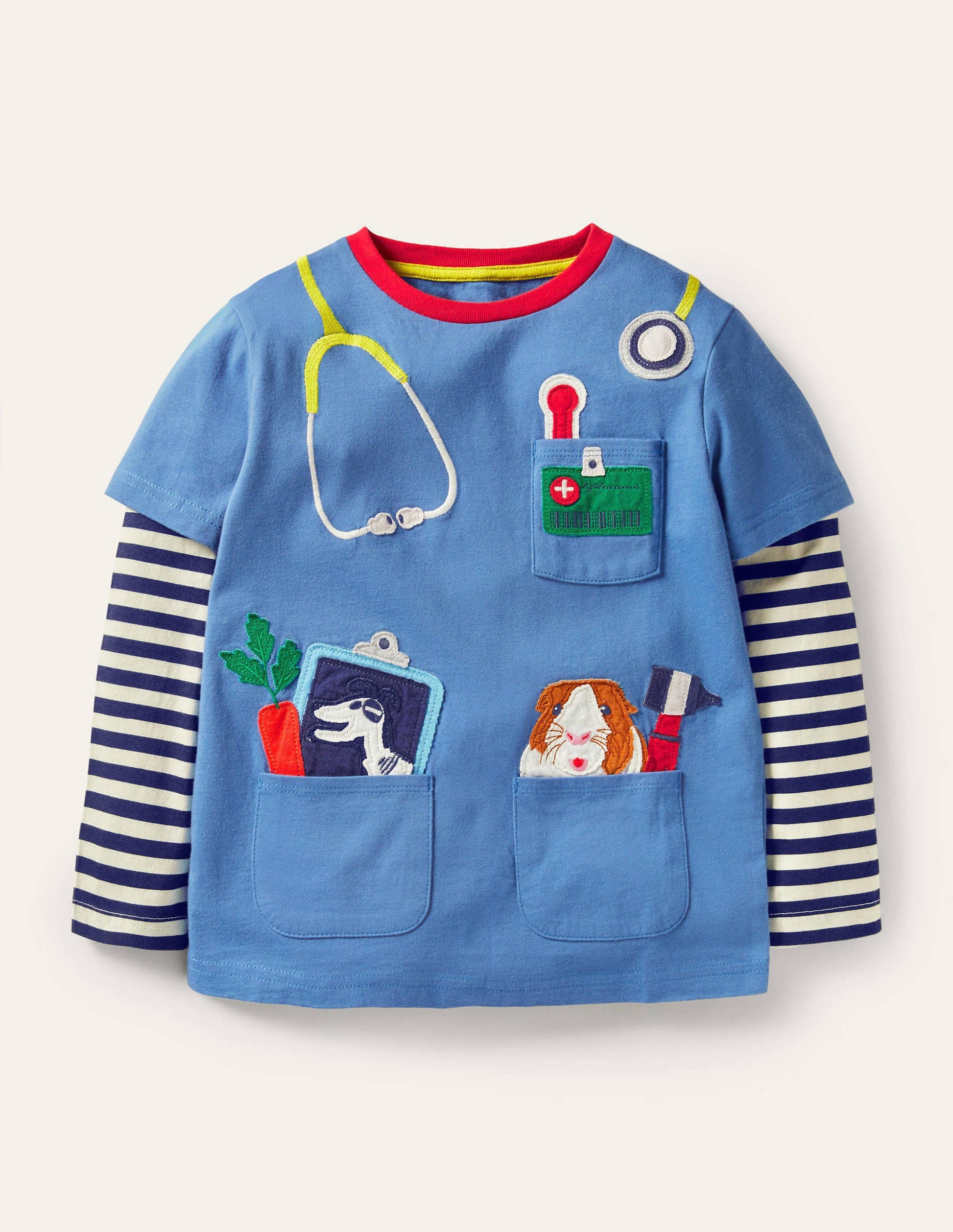 Occupational Appliqué T-shirt-Elizabethan Blue Vet-1