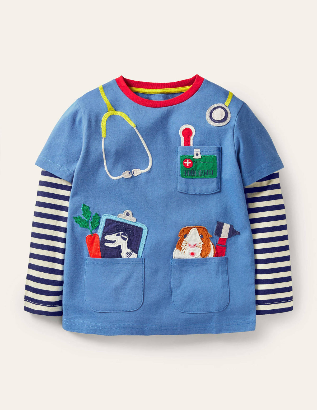 Occupational Appliqué T-shirt-Elizabethan Blue Vet - Image 1